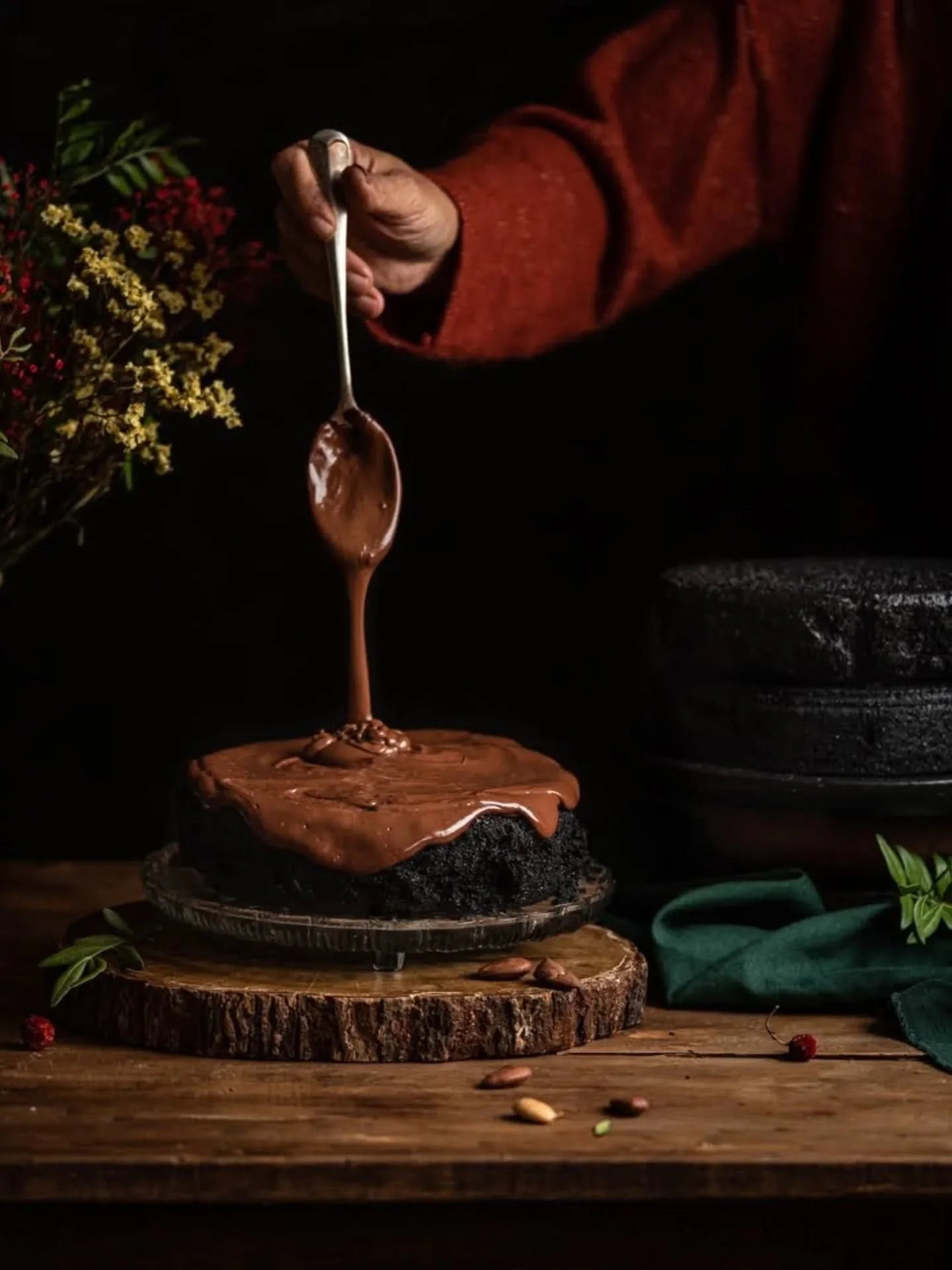 My monster black chocolate cake 🖤