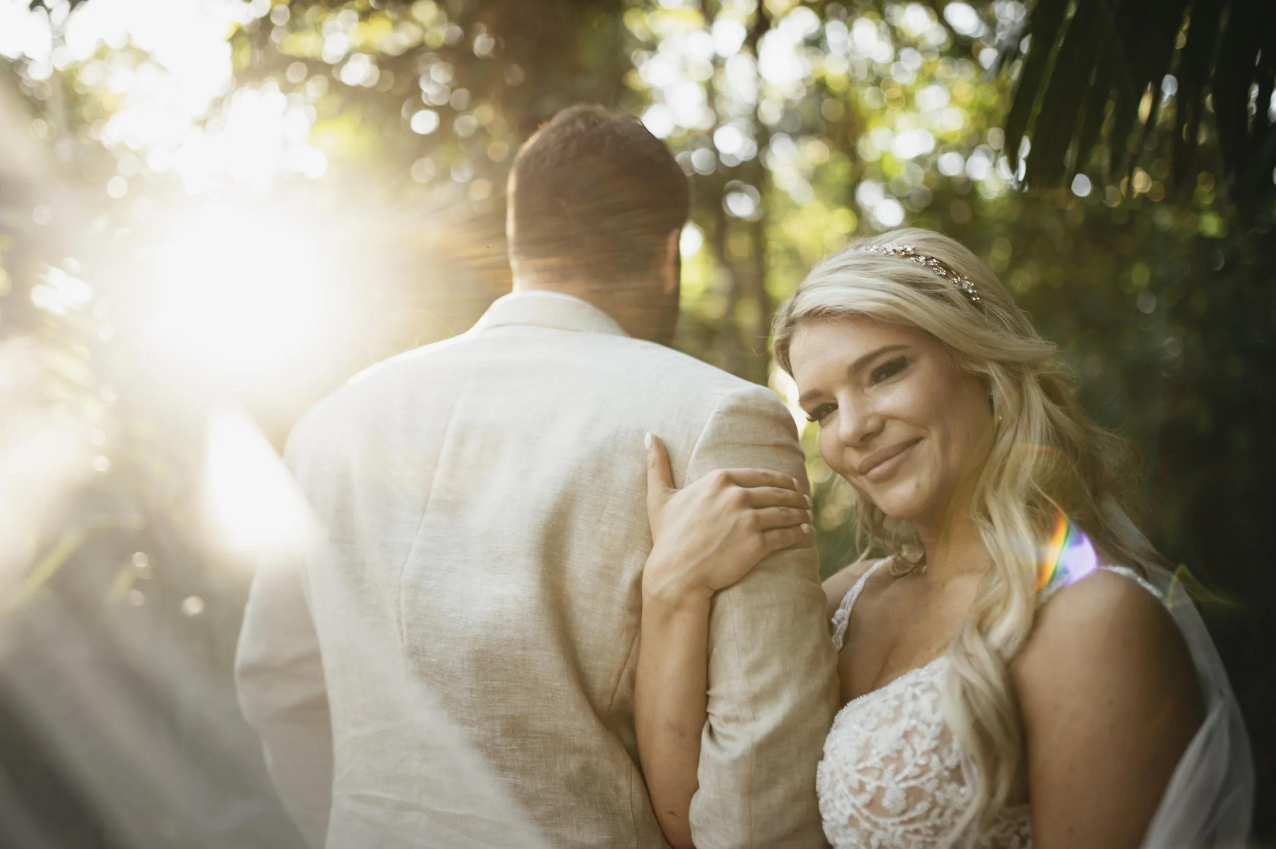 Intimate tropical wedding ceremony set in Costa Rica’s lush and serene environment