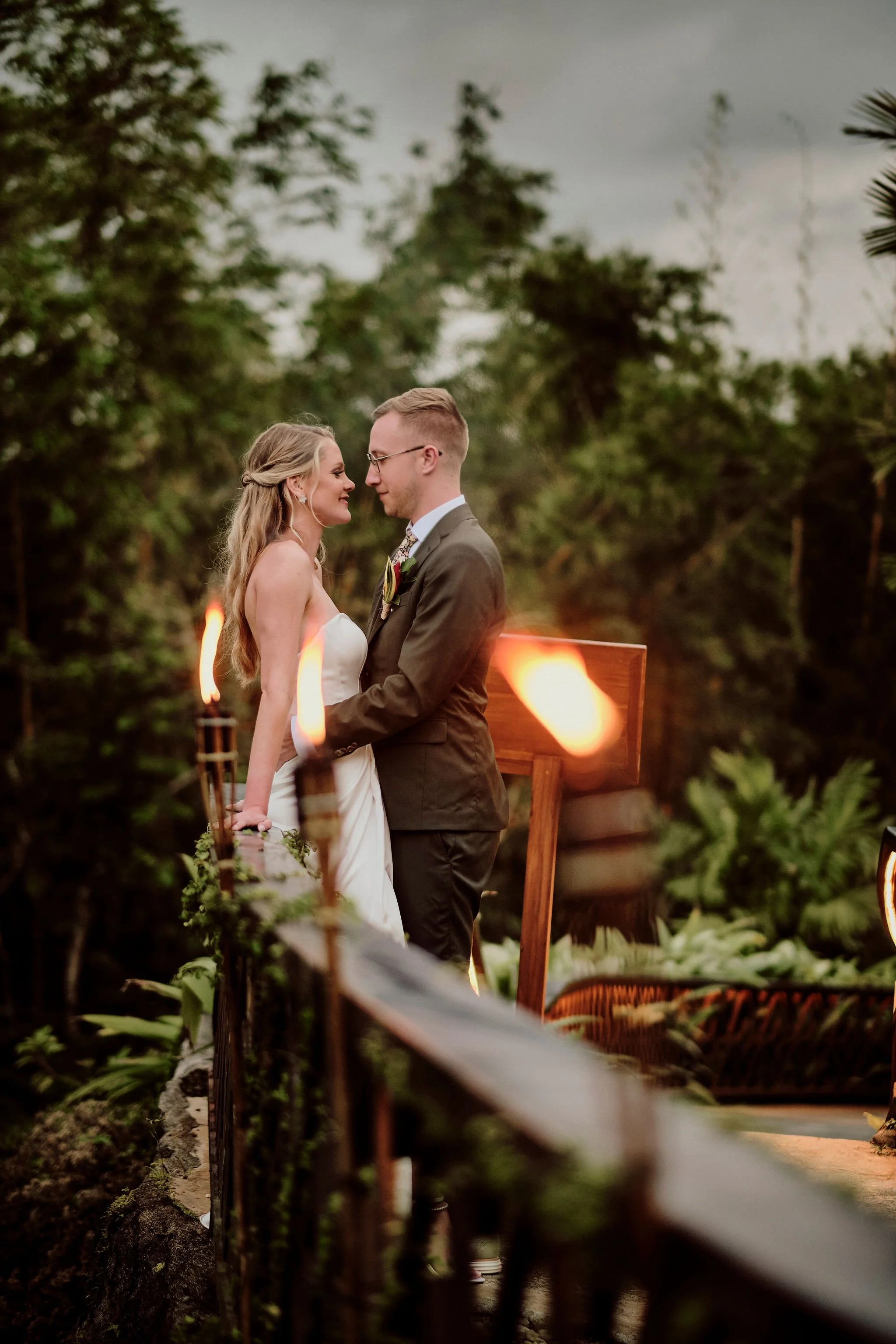 Couple's adventurous wedding in the heart of Costa Rica’s green wilderness.