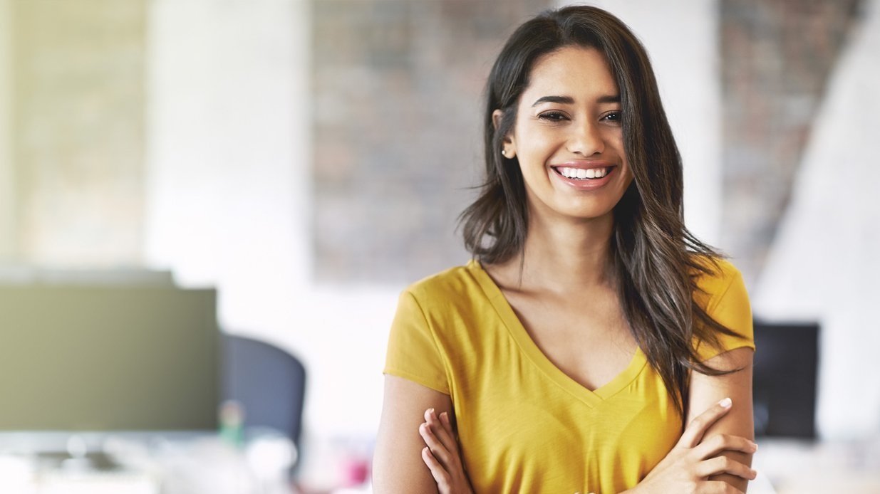 female executive achieving personal goals