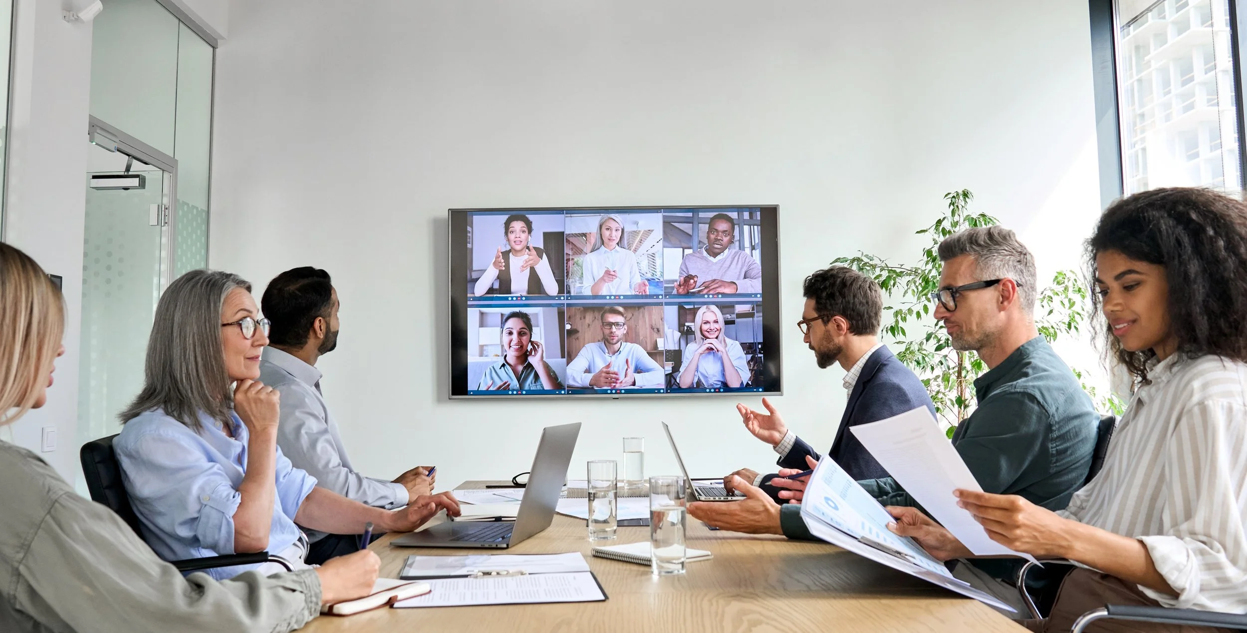 Executive Leaders Discussing Work