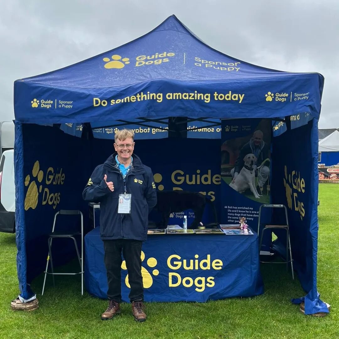 New starter Brian at his first show at the East Yorkshire family fun day! 
🤞Crossing our fingers for a dry day and plenty of positivity to help gain donors for our awesome charity partner 🐾 @guidedogsuk 

#fundraising #fundraiserlife #charitylink #