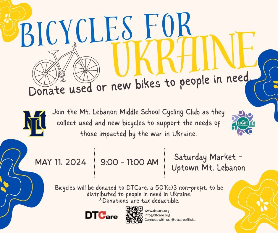 Bicycles are a vital mode of transportation for volunteers delivering aid, medical personnel reaching patients, and families running errands. With damaged infrastructure and limited transportation options, a bicycle can be a lifeline. 🇺🇦🚲
 
DTCare