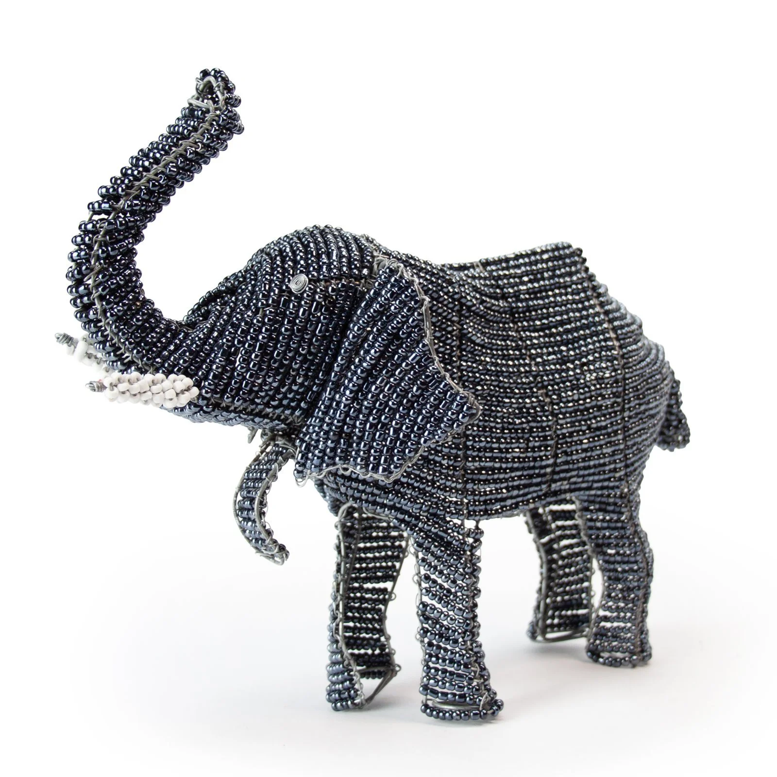 Beaded wire elephant