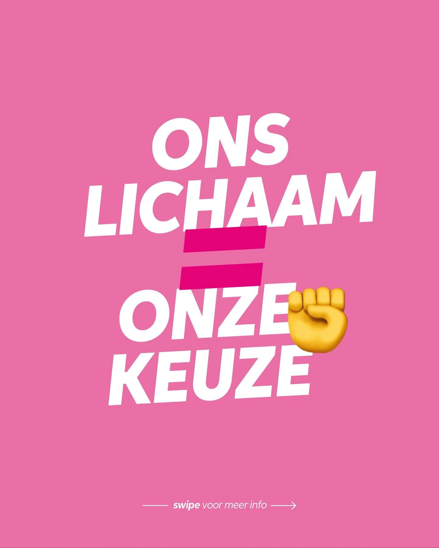 De veiligste abortus is legale abortus. Anno 2025 staat het recht van vrouwen om zelf te beslissen over hun lichaam helaas onder druk. 

Daarom werken we - samen met de 1,2 miljoen mensen die hun schouders zetten onder @myvoicemychoiceorg - aan het g