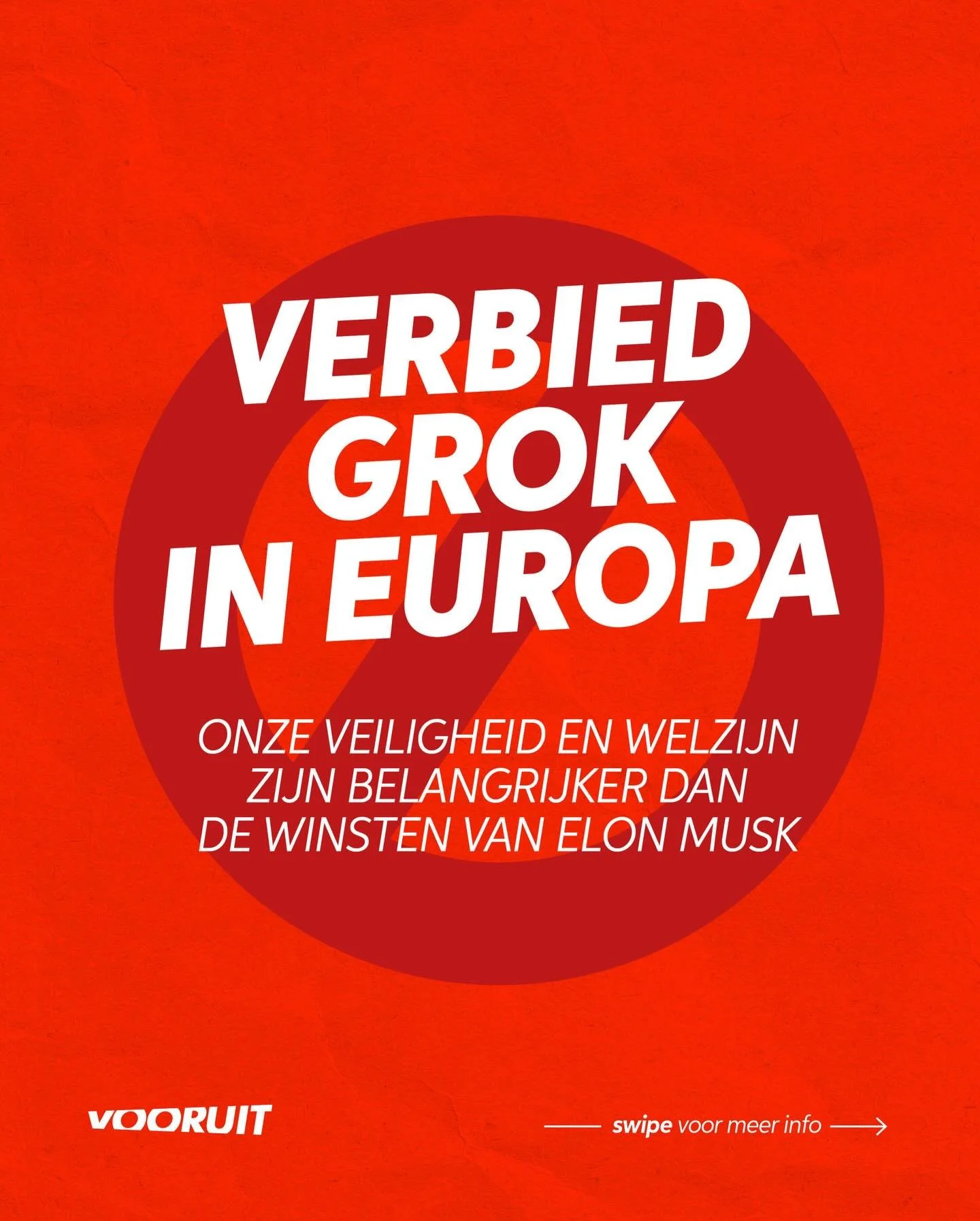 We laten de veiligheid en het welzijn van miljoenen Europeanen niet in het gevaar brengen door Elon Musk. Daarom willen we Grok, de AI-chatbot van Elon Musk, tijdelijk bannen in Europa.