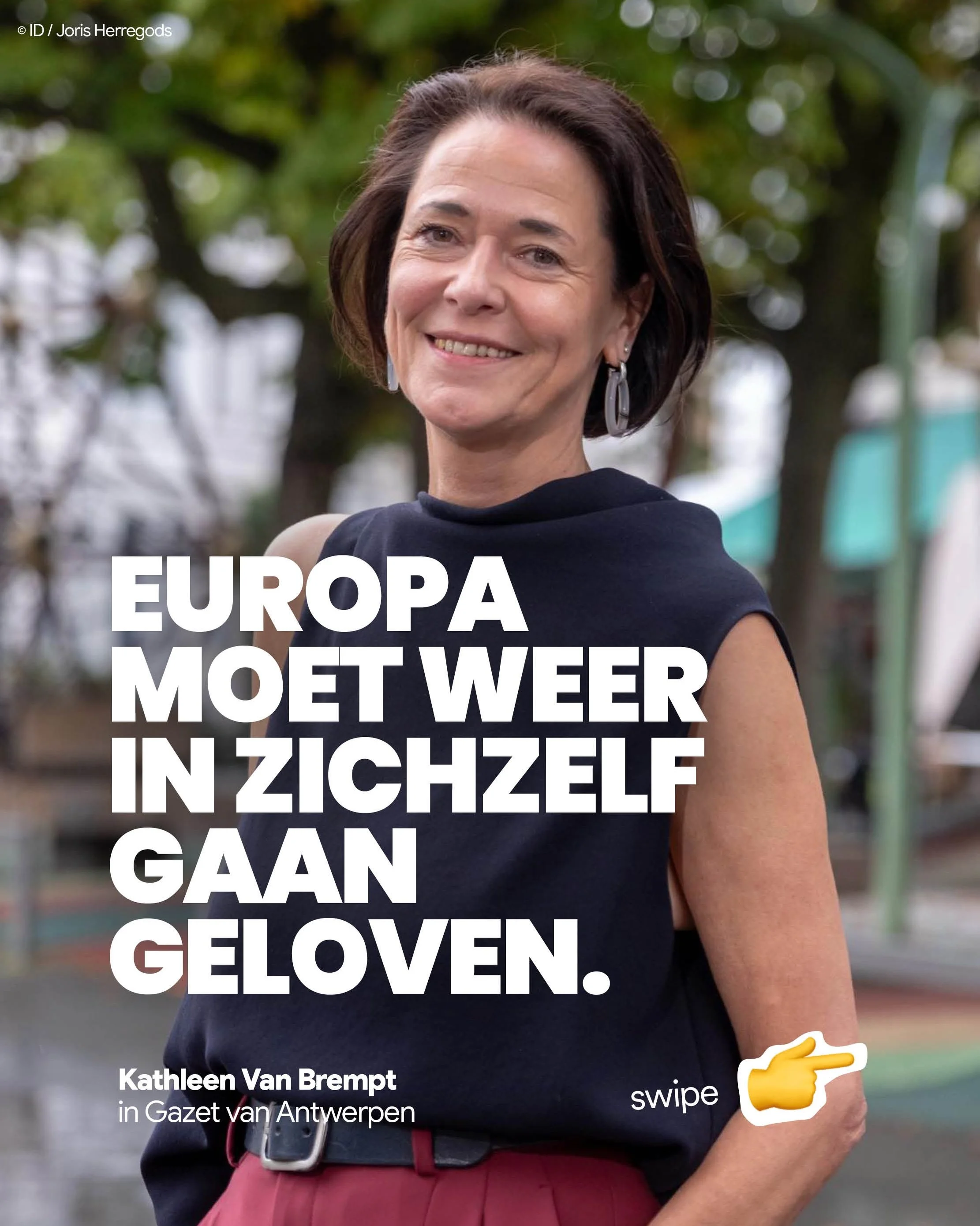 Dit weekend in Gazet van Antwerpen. Lees je mee?

Als we een brug bouwen, zal het met Europees staal zijn. Dat is hoe we zorgen voor onze industrie.

Wij betalen met z&rsquo;n allen de prijs voor zotten als Trump en Poetin. Het is de Europese Unie di