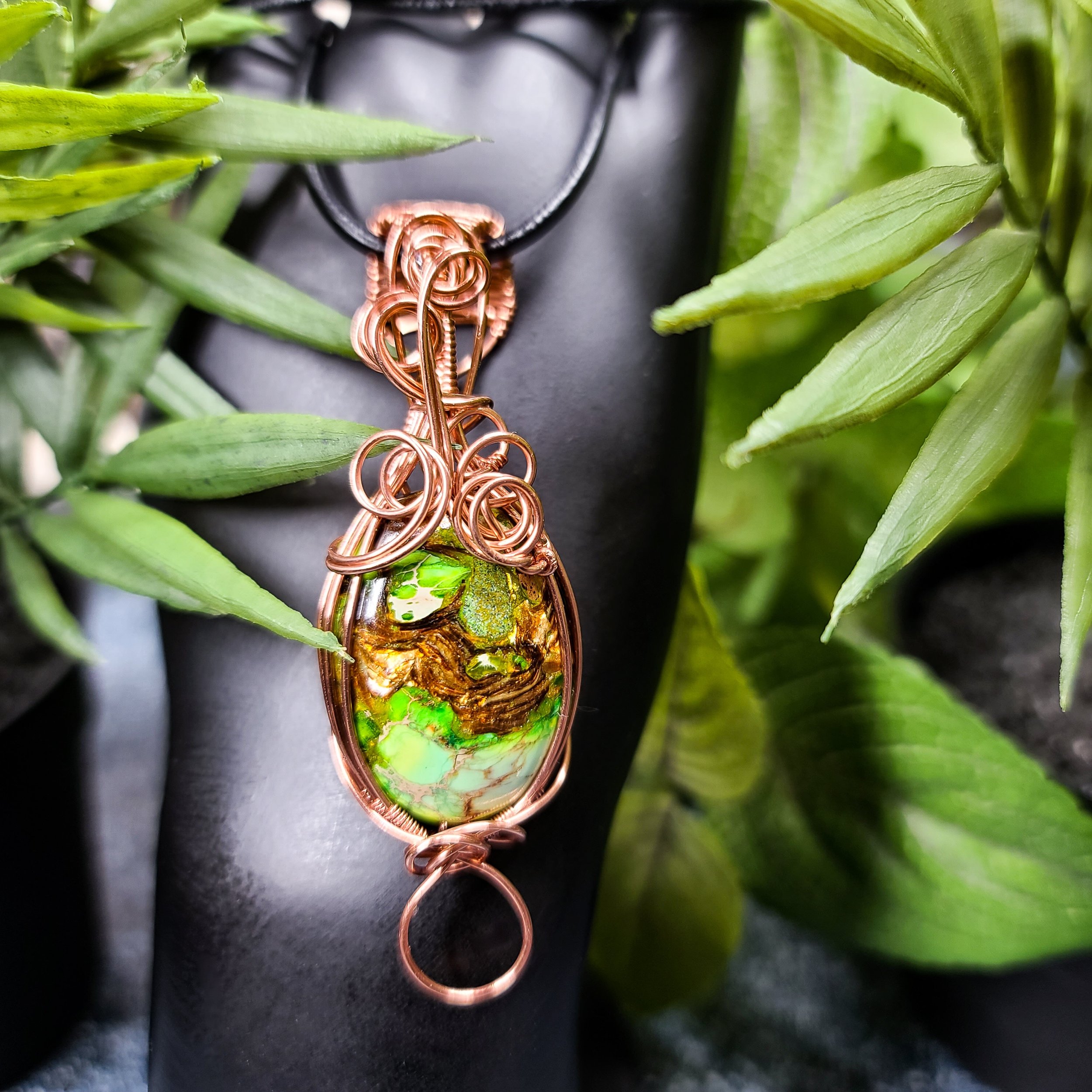 Ulara Moon Impression Jasper Pendant