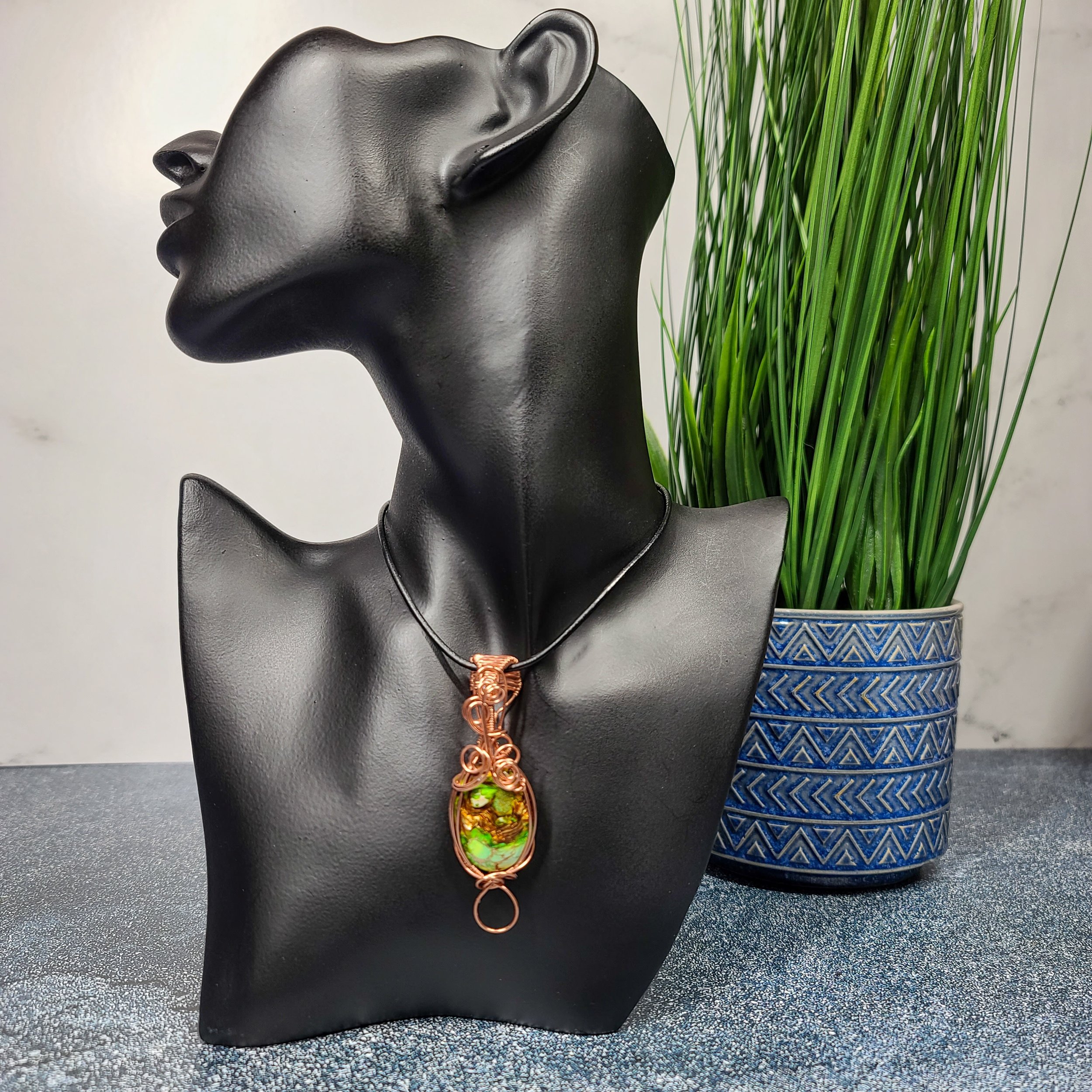 Ulara Moon Impression Jasper Pendant