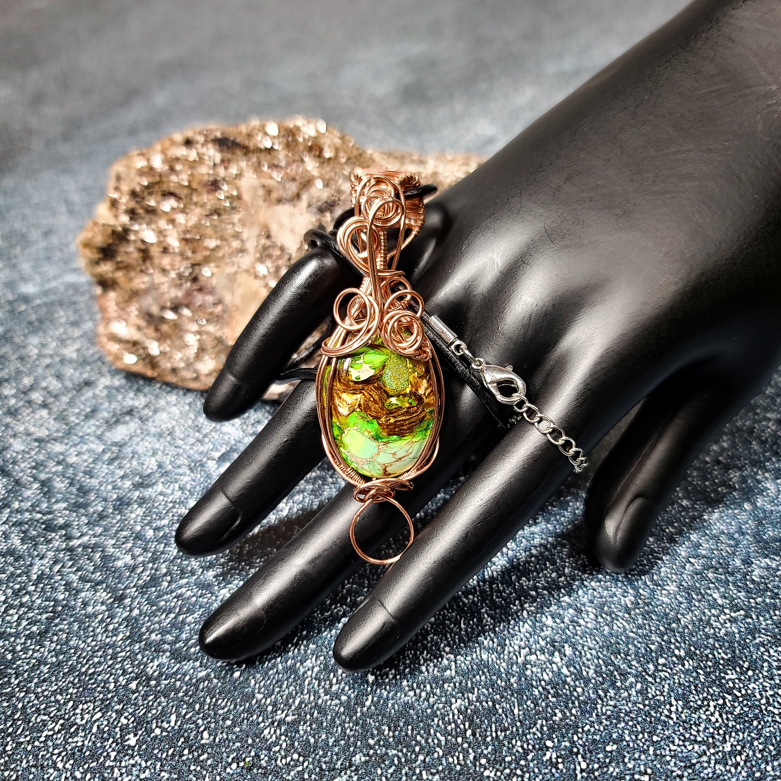 Ulara Moon Impression Jasper Pendant