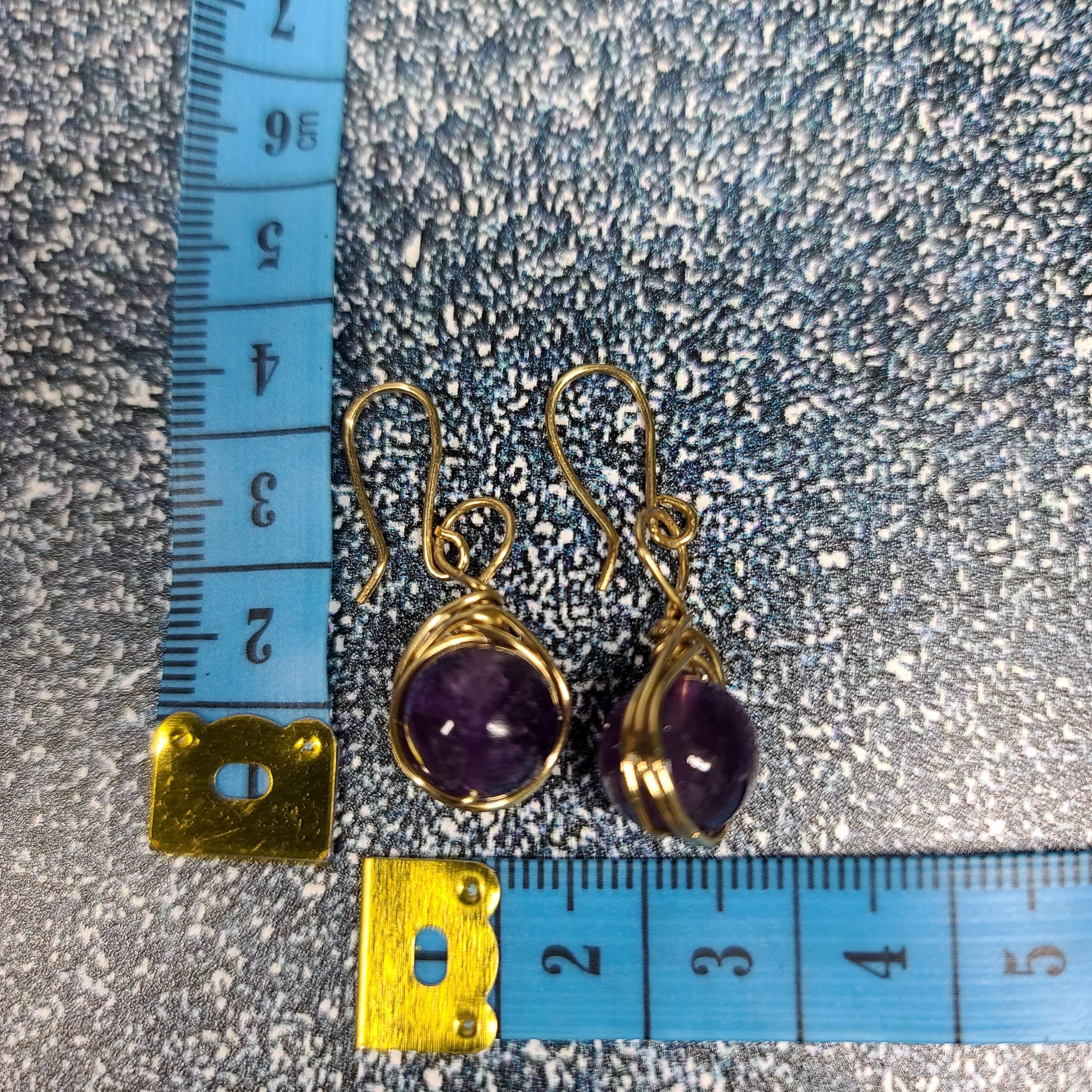 Ulara Moon Amethyst Earrings by Ulara Moon