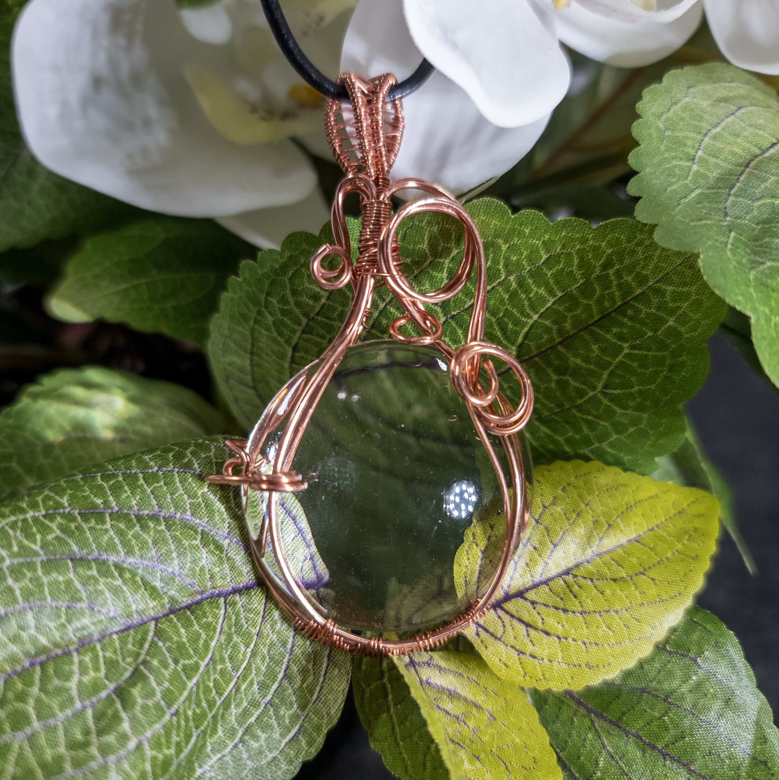 Ulara Moon Pieces by Vailen Glass Crystal Pendant
