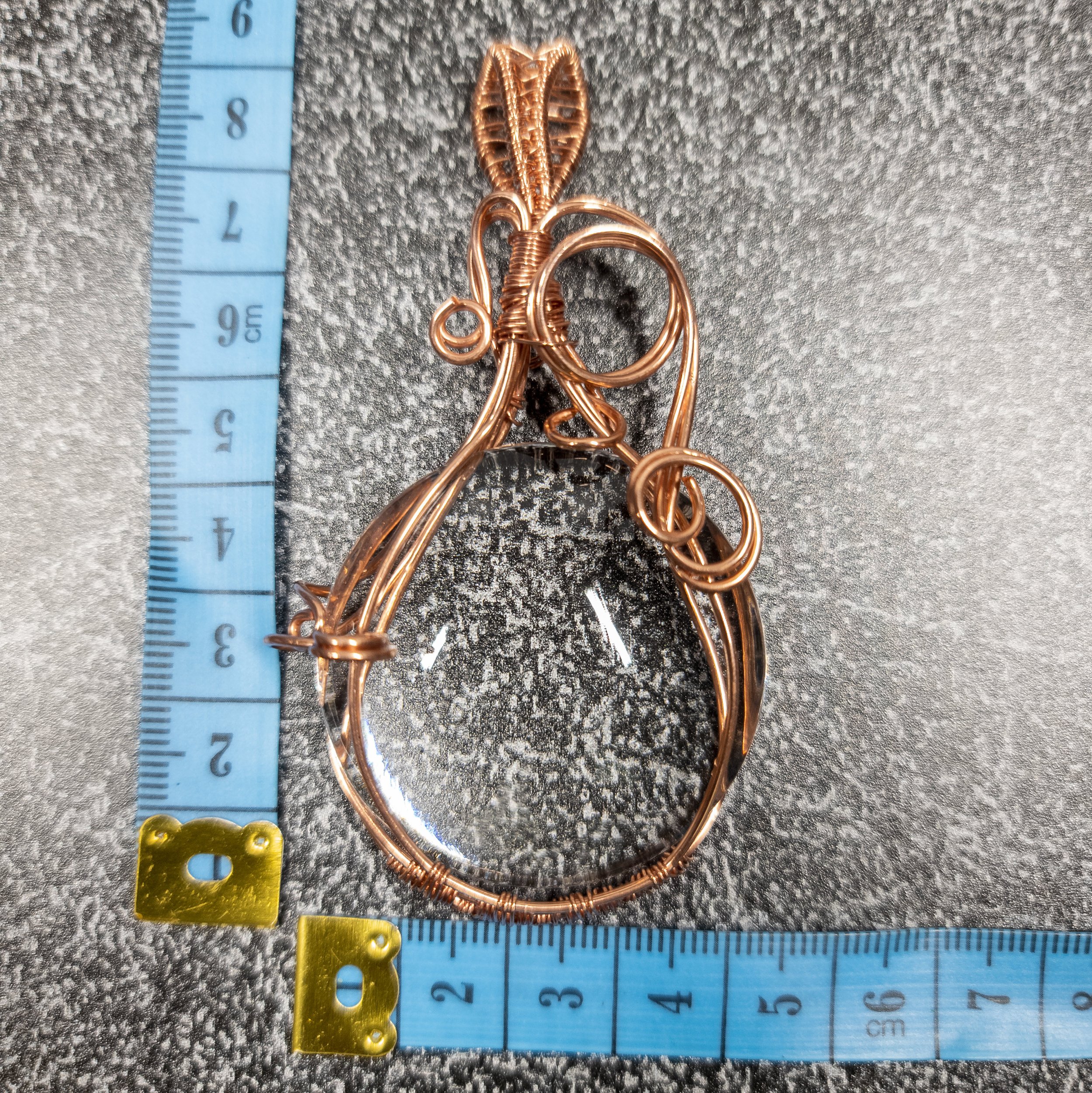 Ulara Moon Pieces by Vailen Glass Crystal Pendant