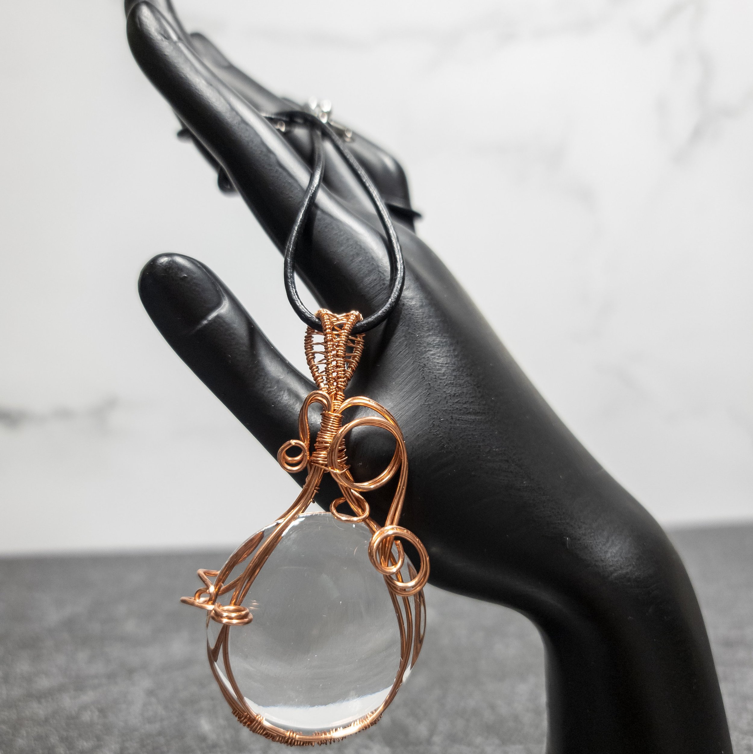 Ulara Moon Pieces by Vailen Glass Crystal Pendant