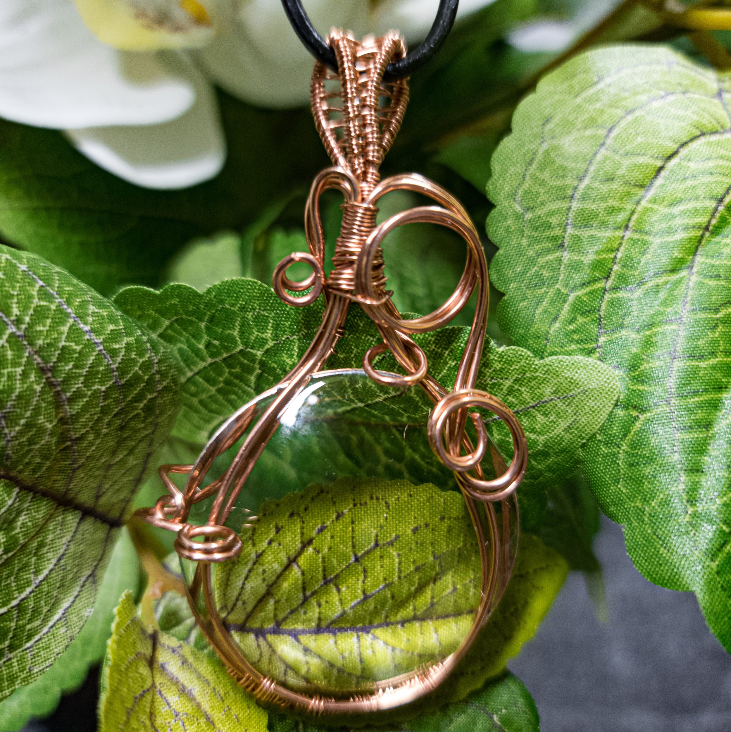 Ulara Moon Pieces by Vailen Glass Crystal Pendant
