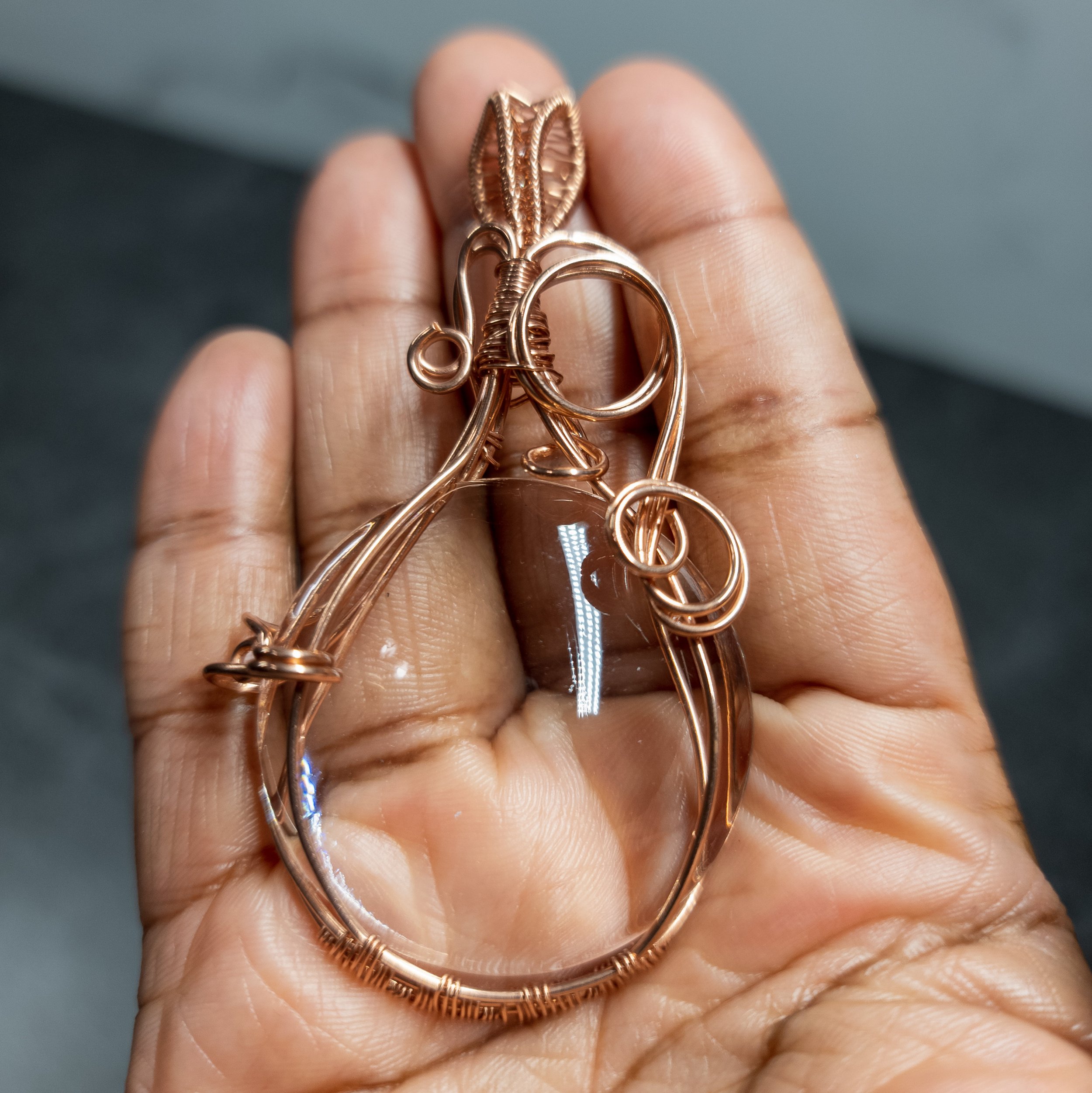 Ulara Moon Pieces by Vailen Glass Crystal Pendant