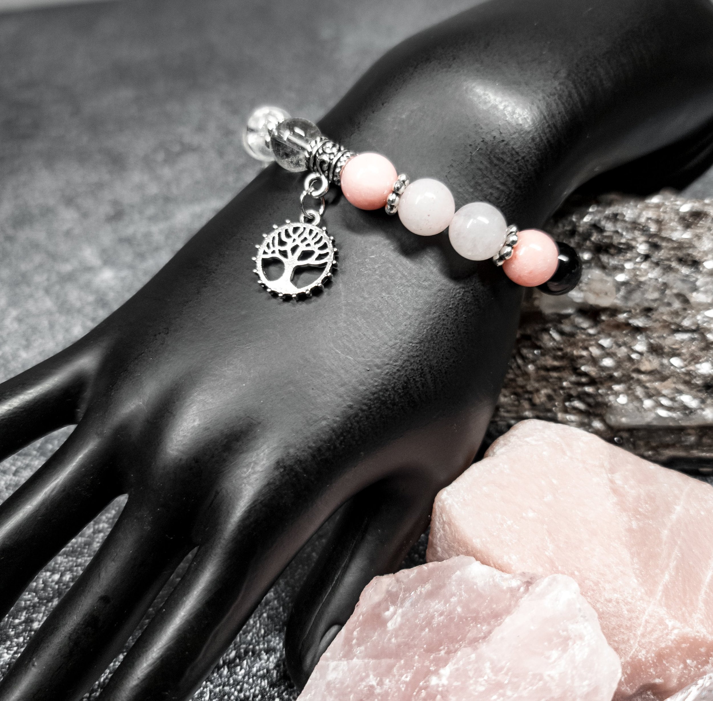 Ulara Moon Pink Quartzite Bracelet by Ulara Moon