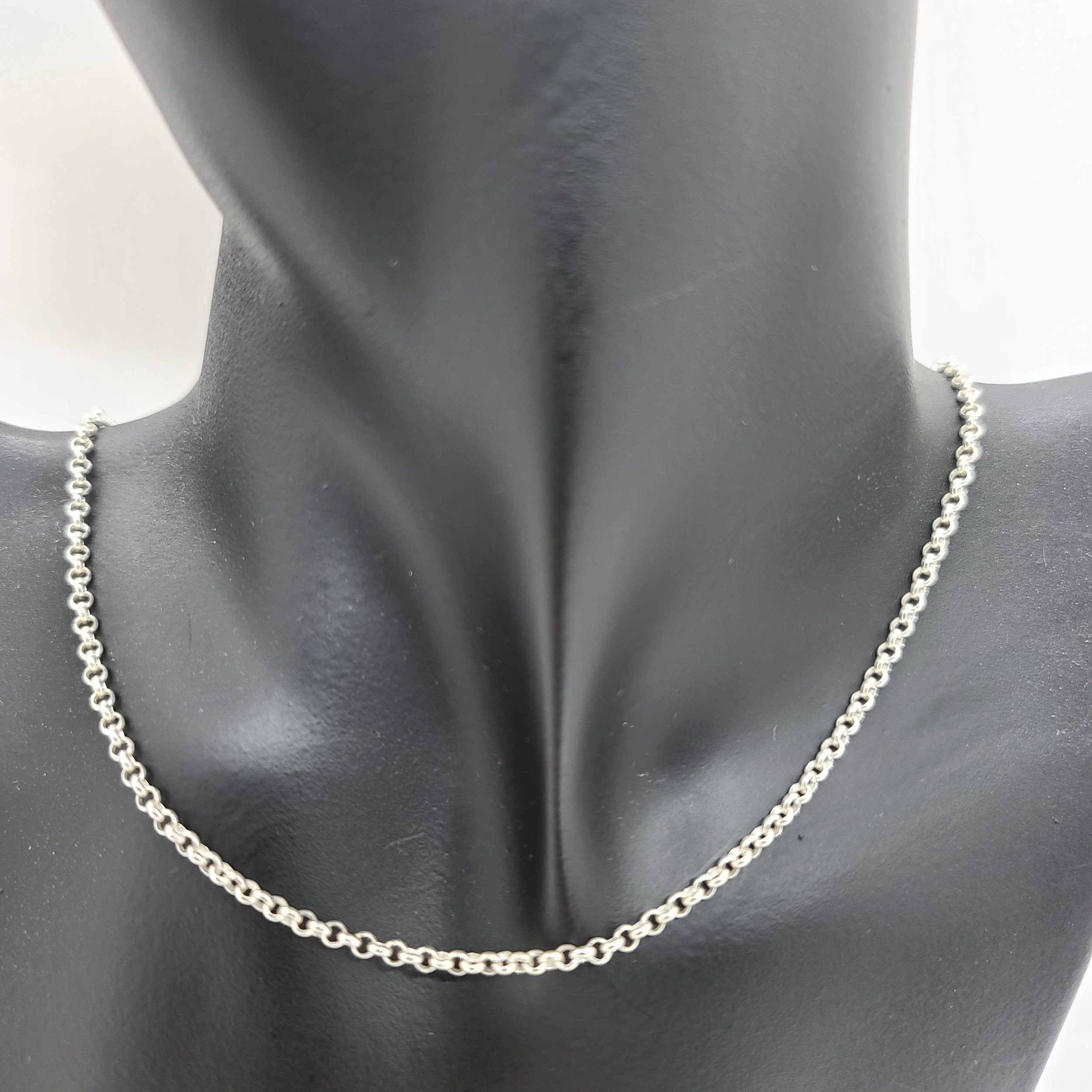 Ulara Moon 2.8mm Sterling Silver Rolo Chain