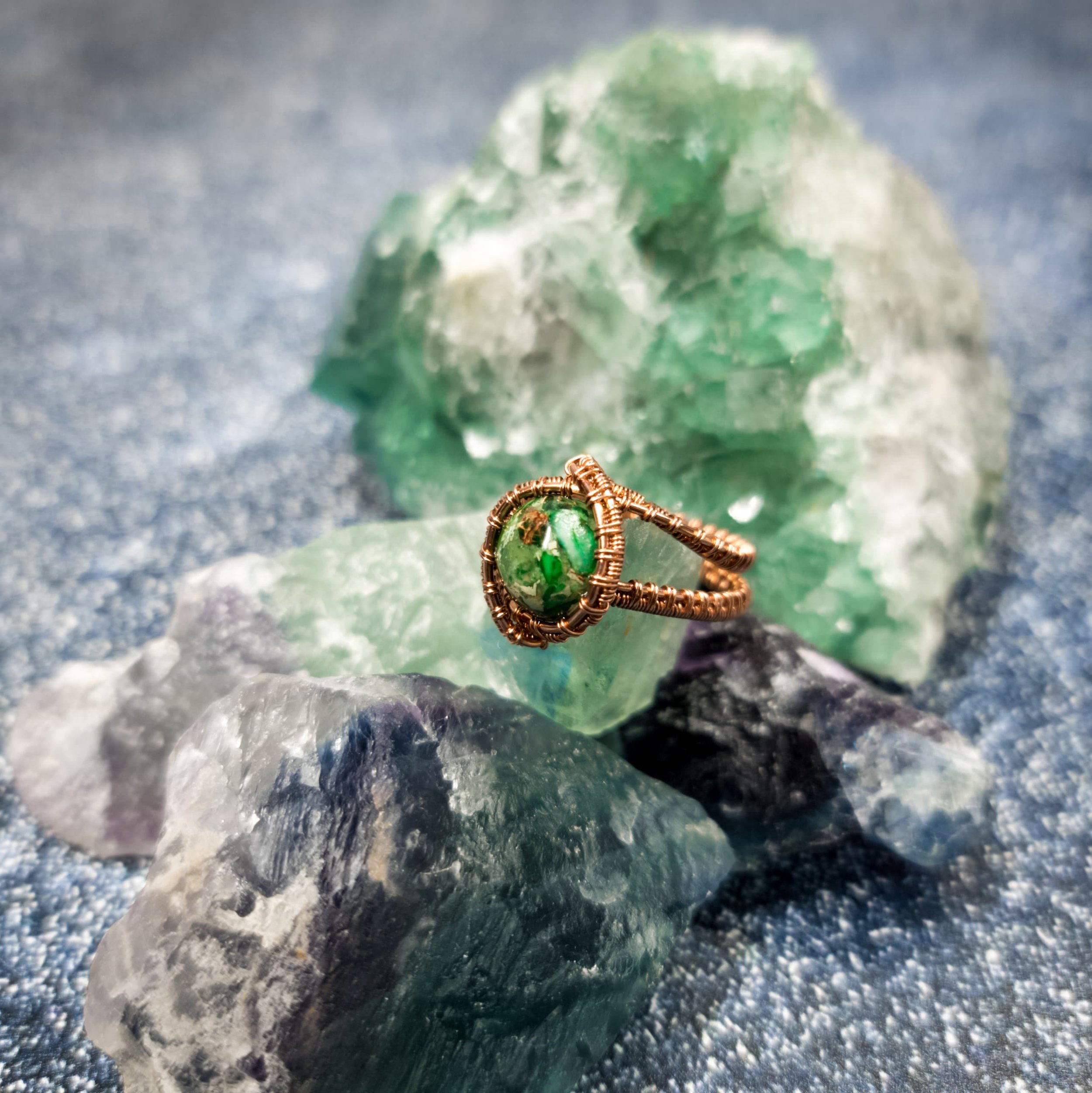 Ulara Moon Imperial Jasper Ring by Ulara Moon