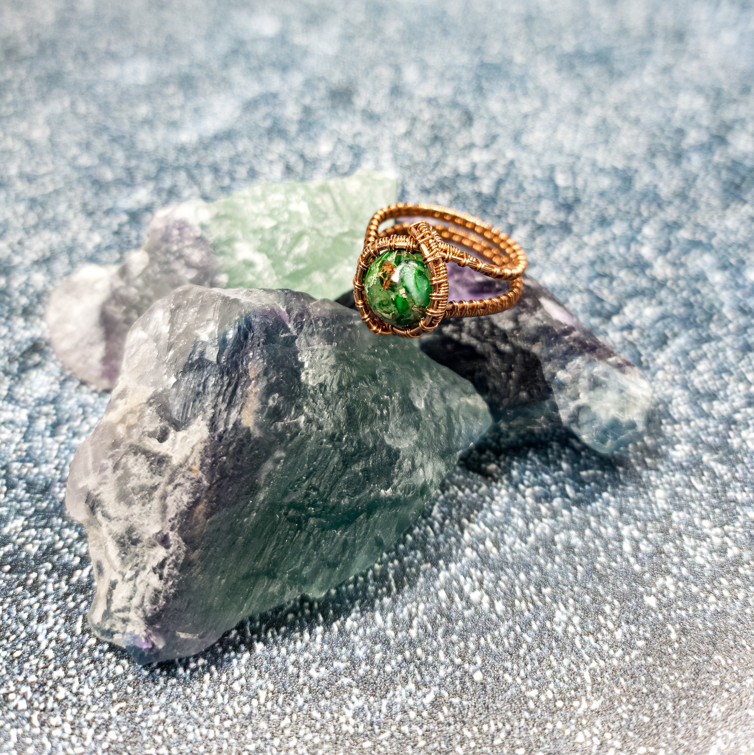 Ulara Moon Imperial Jasper Ring by Ulara Moon