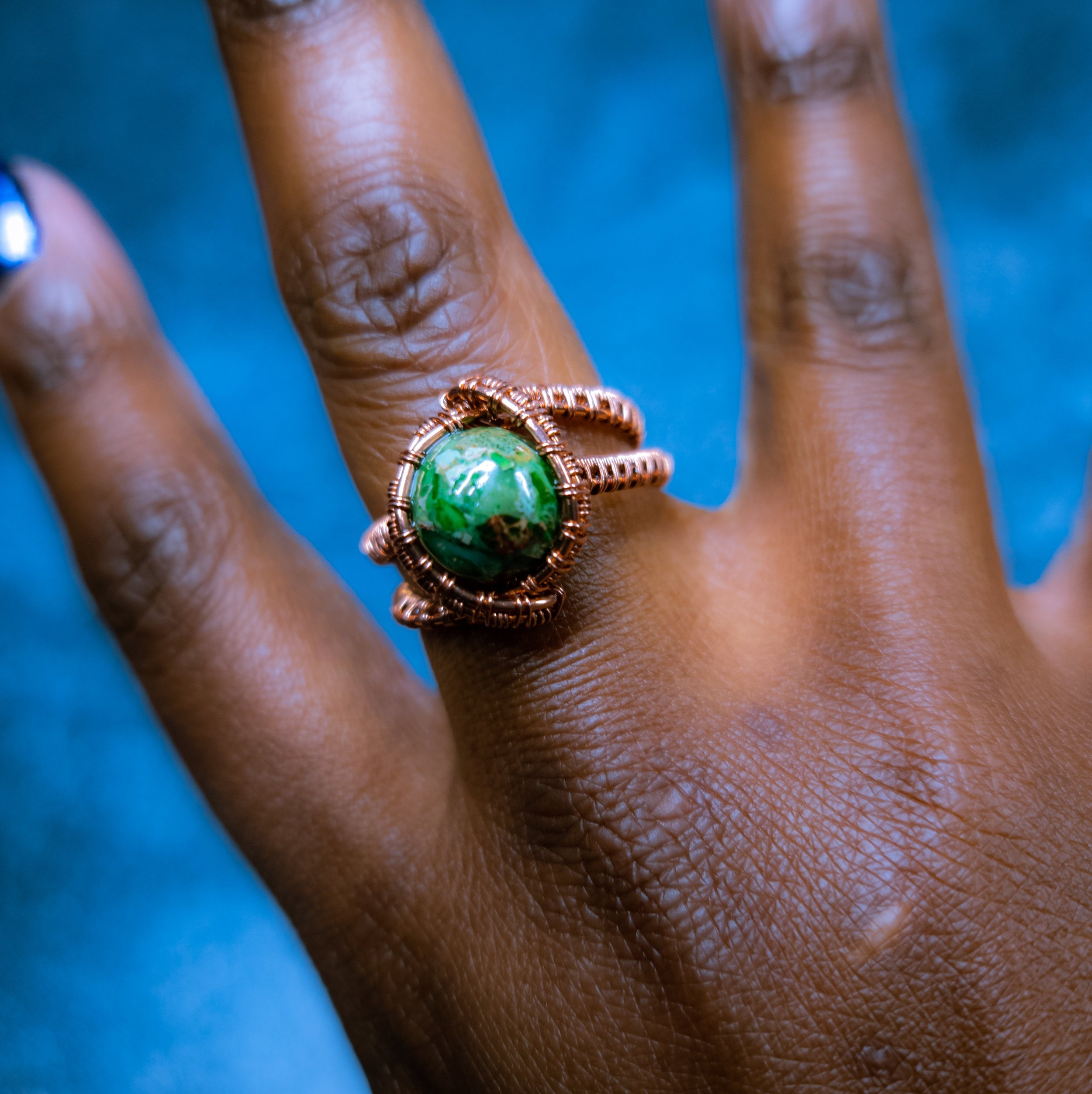 Ulara Moon Imperial Jasper Ring by Ulara Moon