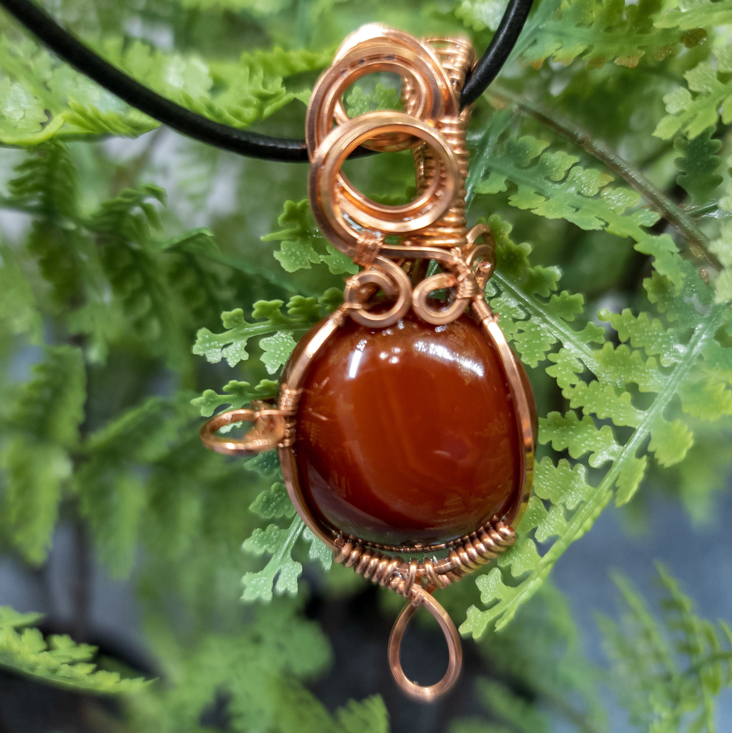 Ulara Moon Carnelian Pendant by Vailen
