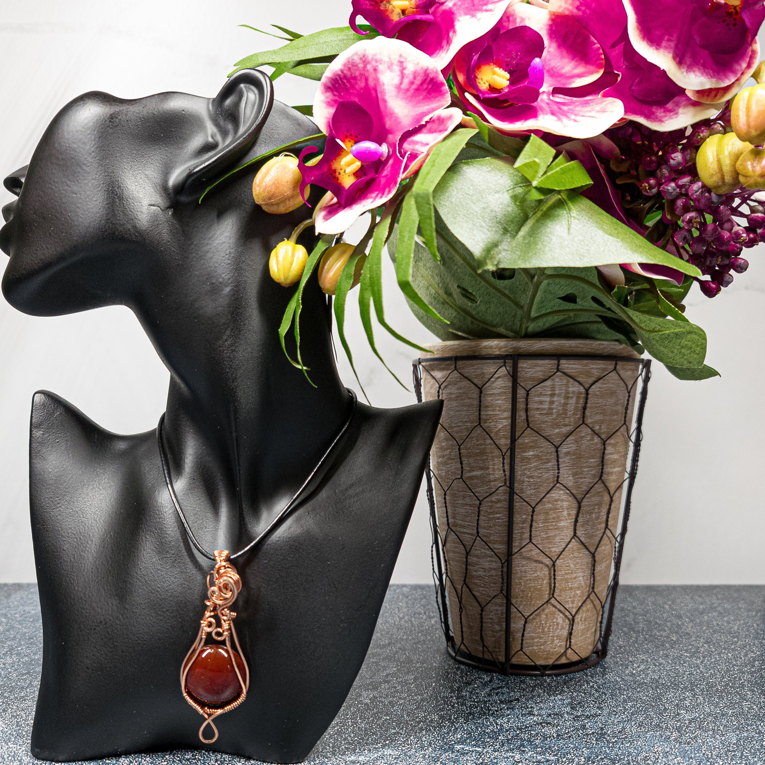 Ulara Moon Carnelian Pendant by Vailen