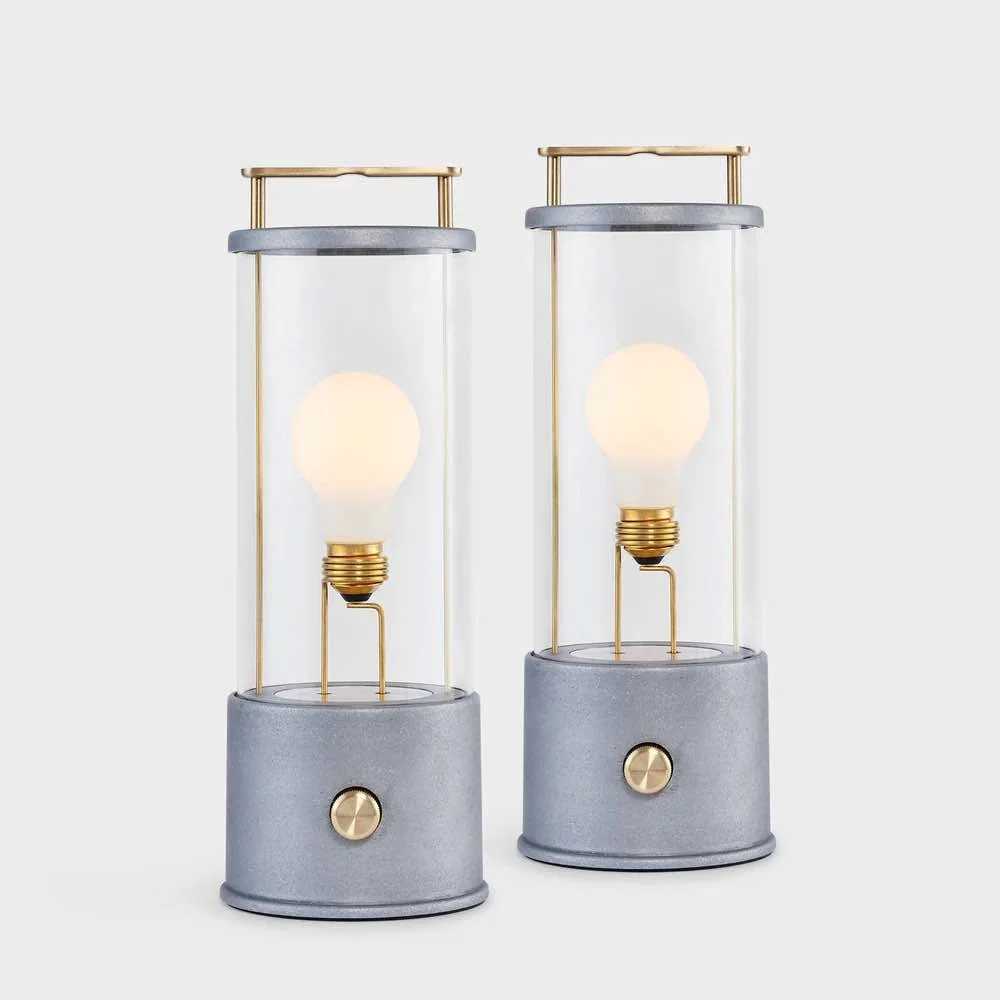 aluminium portable bathroom light with gold handle