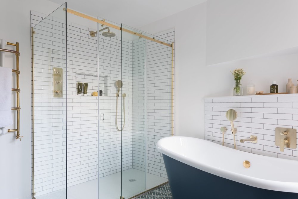 Bathroom Design VictorianInspired Bathroom With Painted Rolltop And