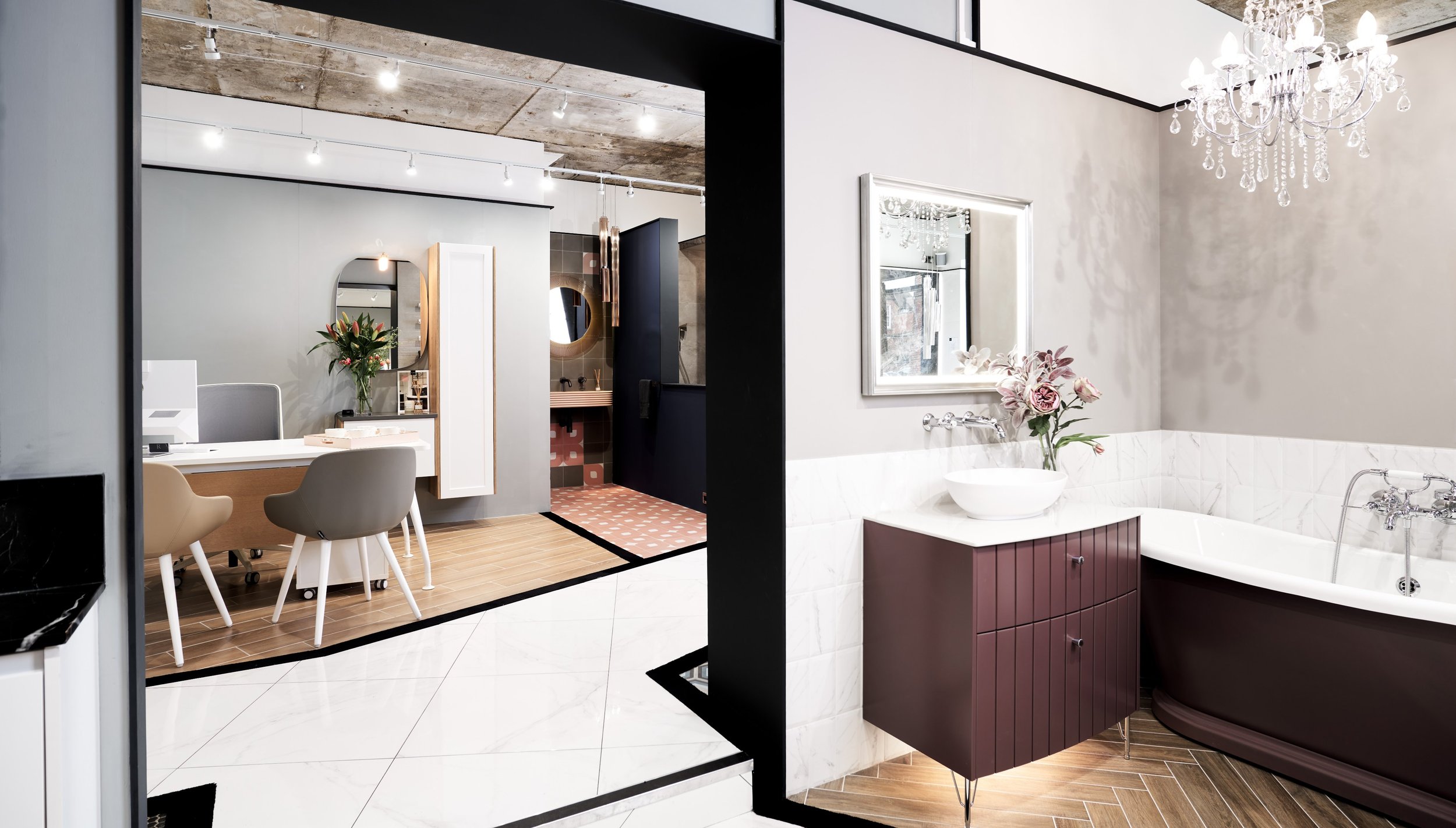 A bathroom design sample by Ripples Wokingham Showroom Designers