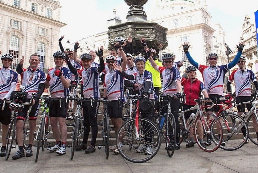 Cyclists from Ripples Charity Cycle