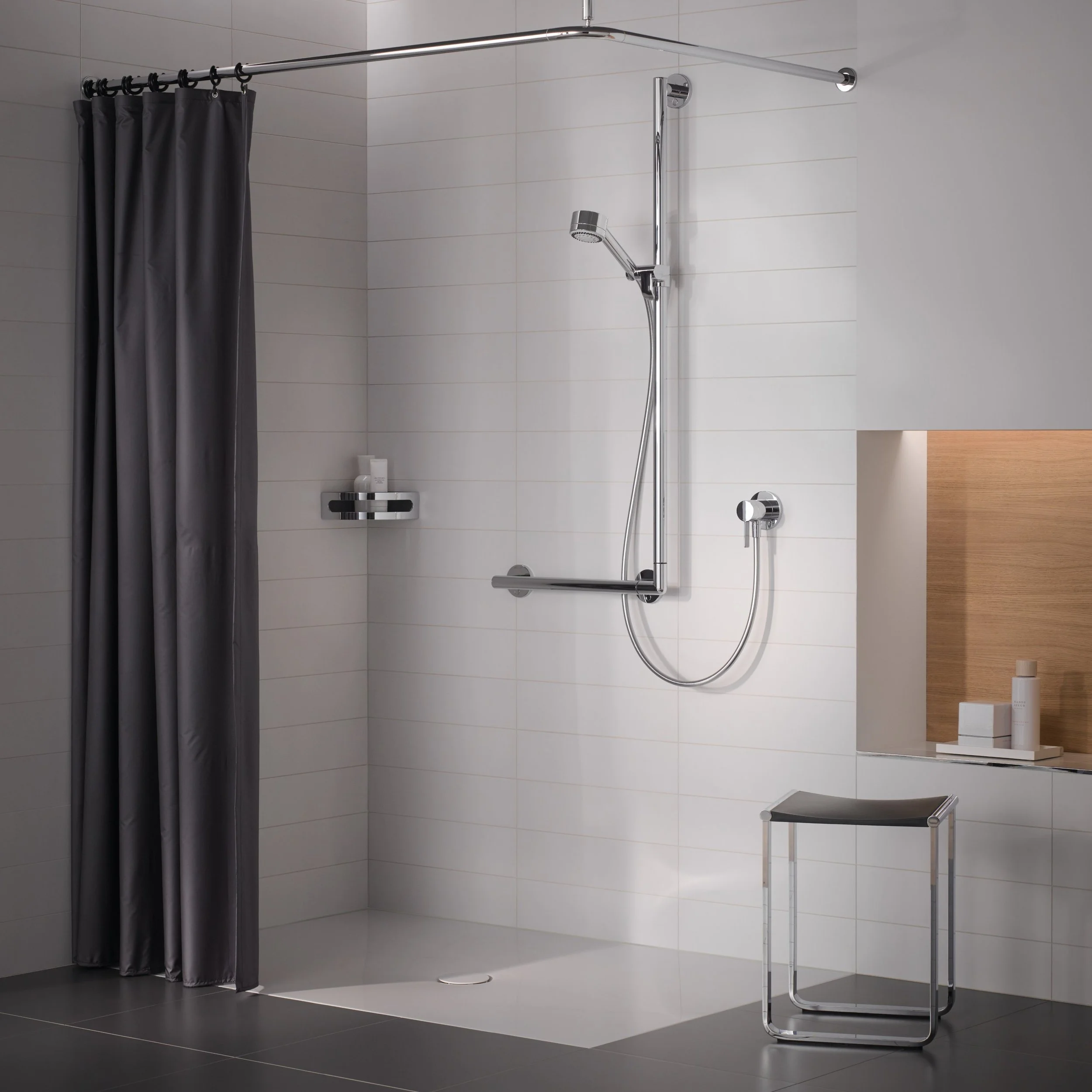 Walk In Shower Rails Plan Care Bathroom Shower Grab Rail