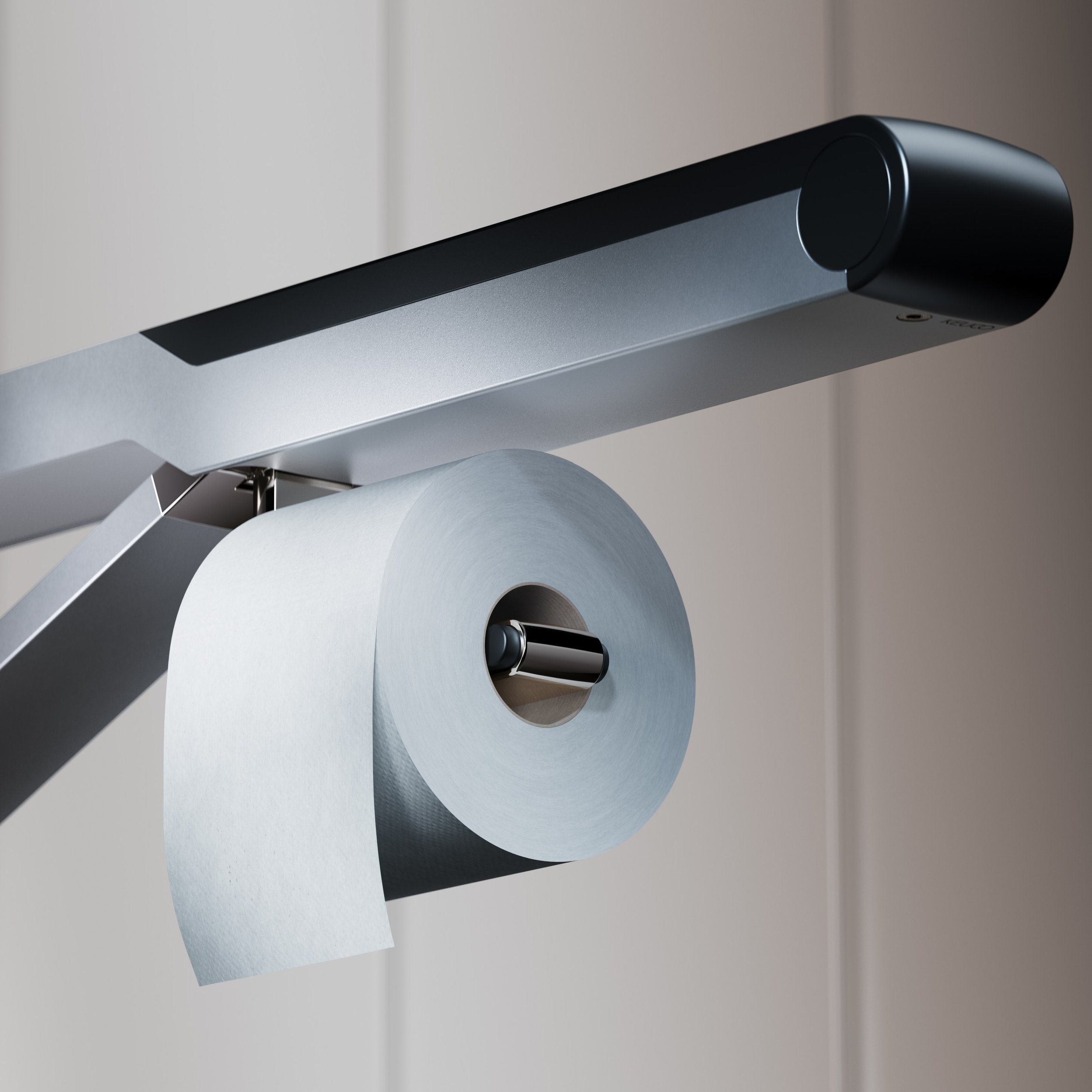 drop down supporting bathroom rail for wc or shower