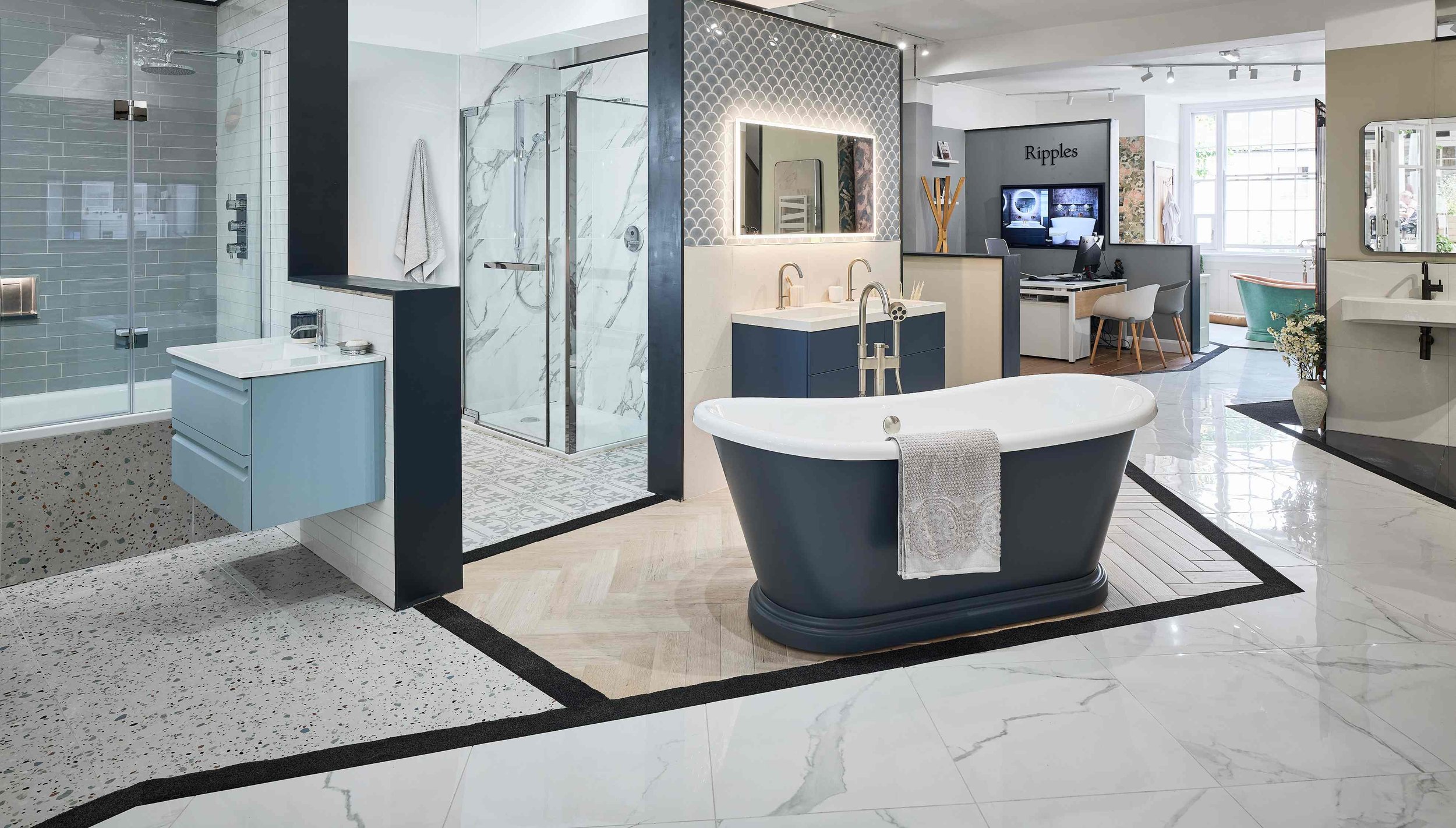 Designer Bathroom Showroom in Tunbridge Wells by Ripples