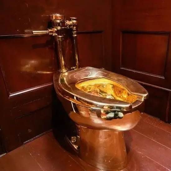 Bathroom Décor: Have you recently acquired a new gold WC…?