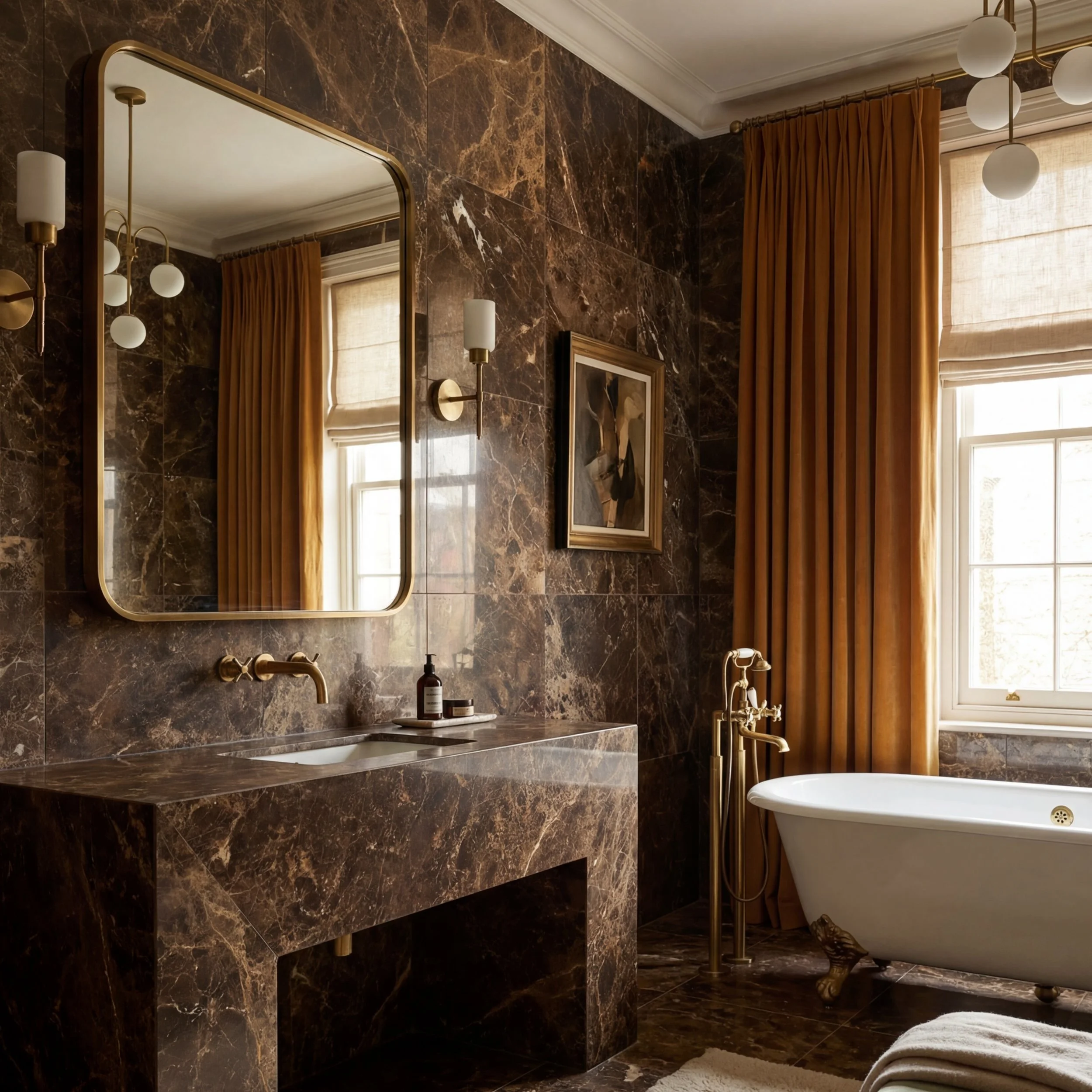 Bathroom Décor: Autumn in the Bathroom, the Tile Colours We’re Loving Right Now&nbsp;
