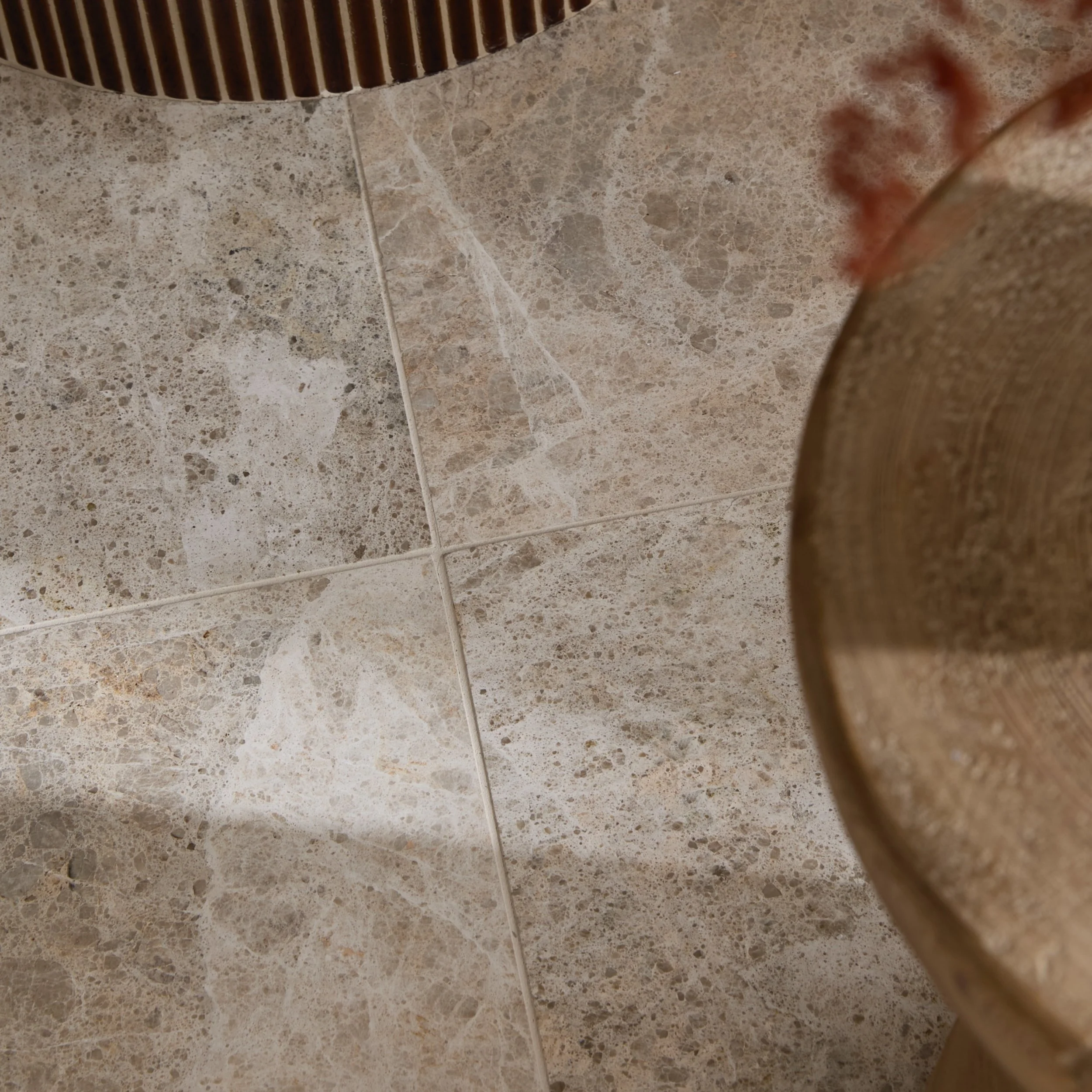Ecru marble bathroom