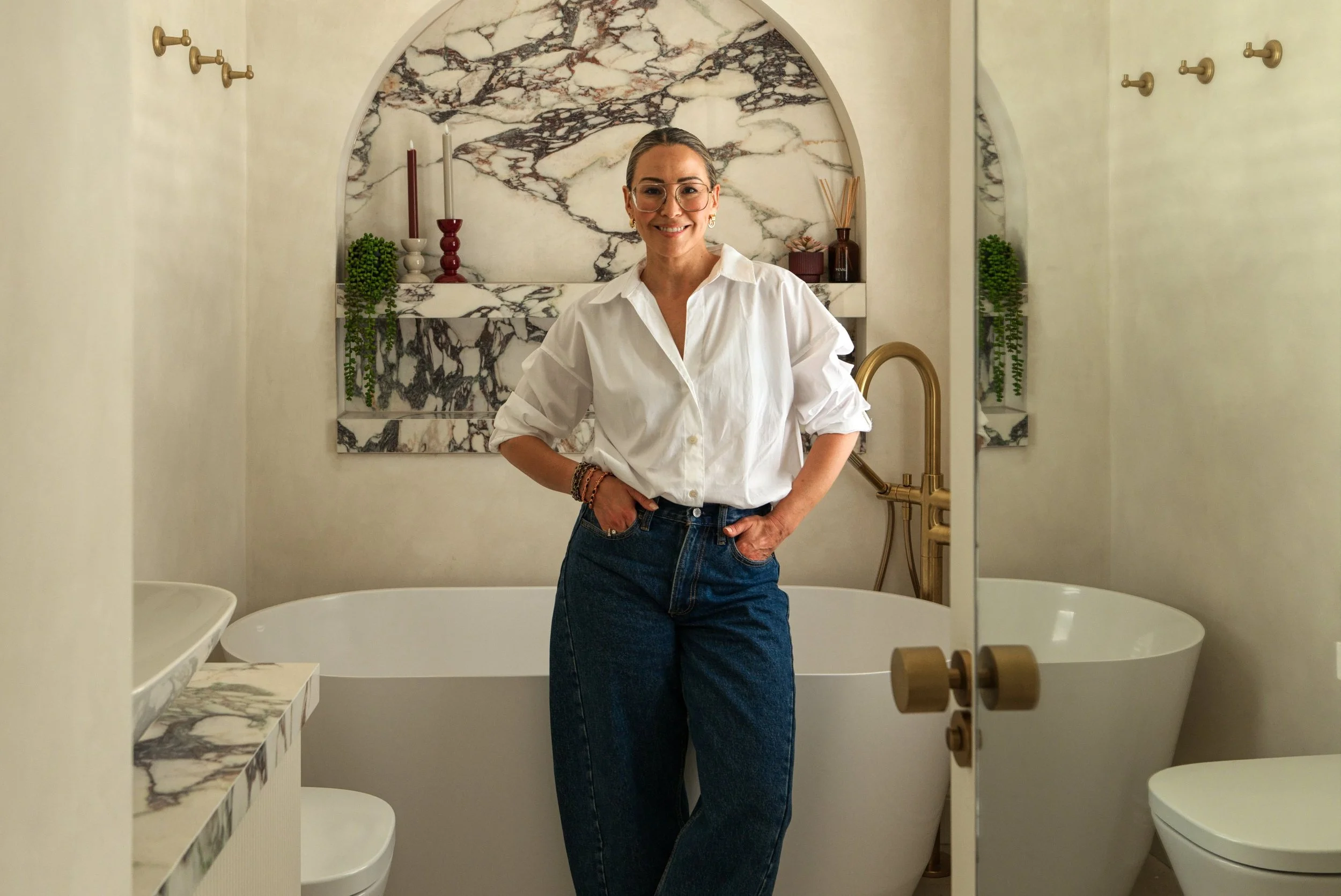 Celebrity style: Rachel Stevens’ opulent master bathroom
