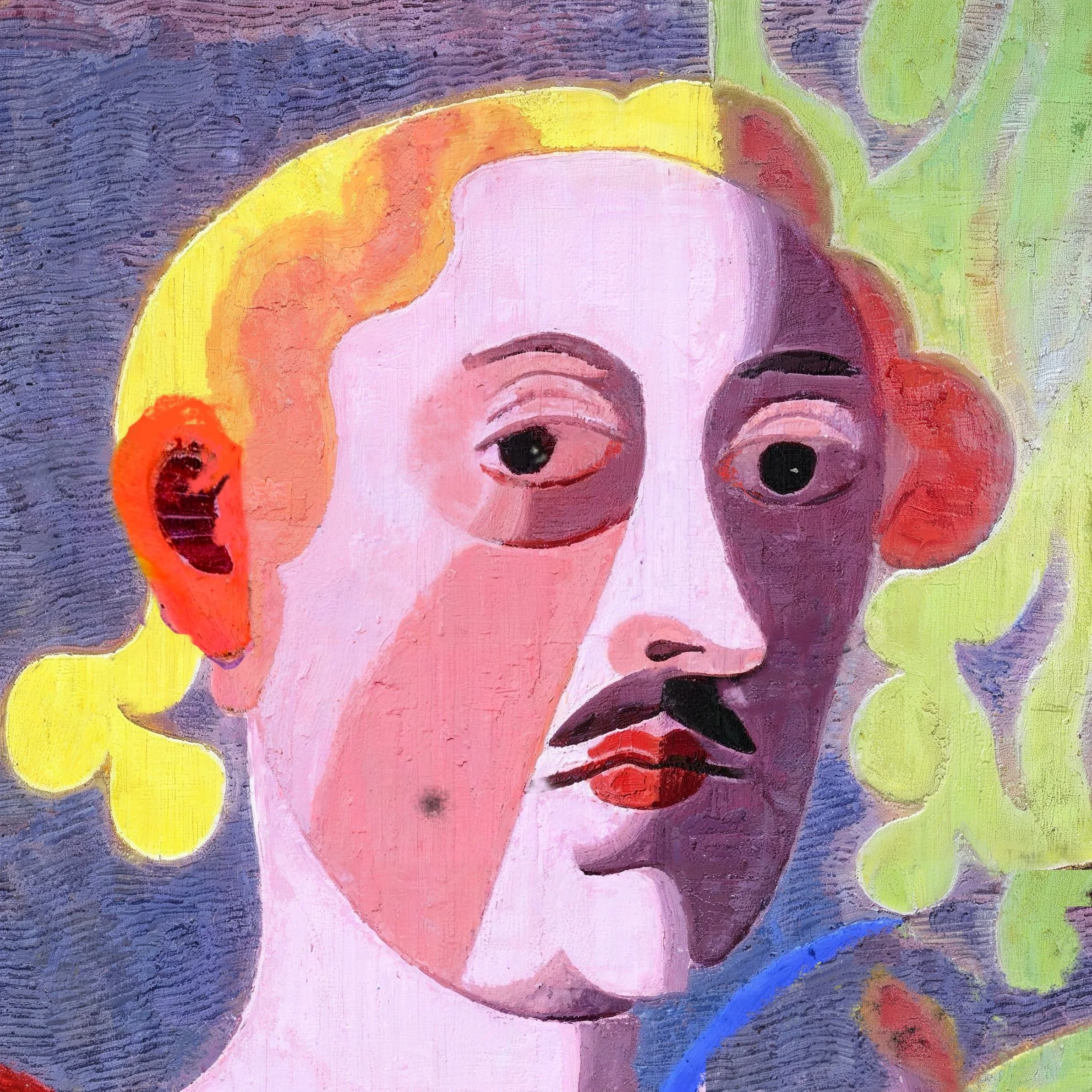 Third Degree, Oil and Acrylic on Canvas, 16" x 16", 2023