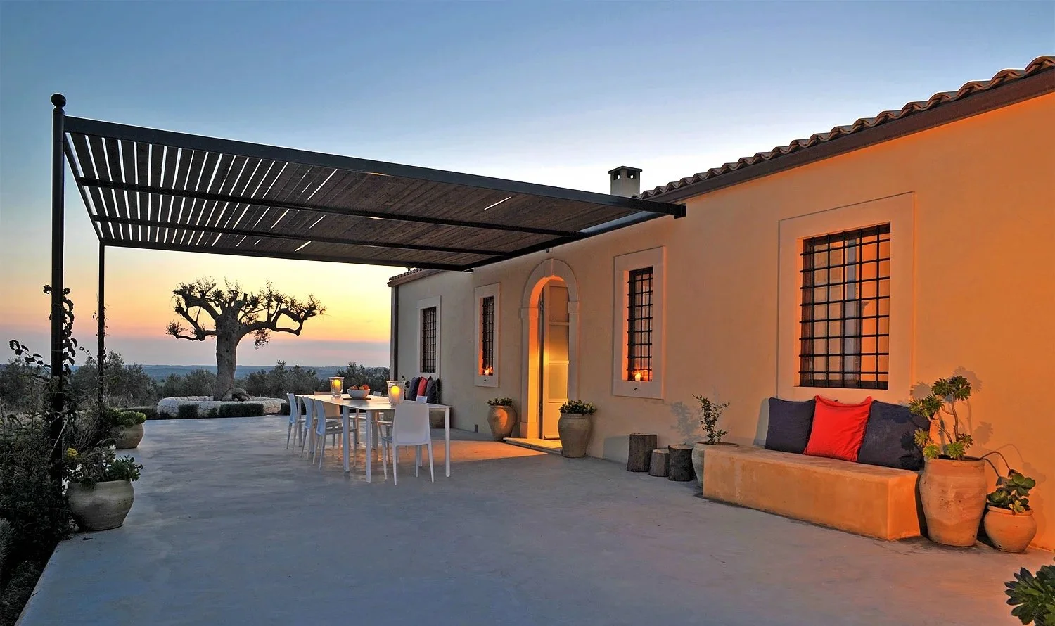 Terrace with 180-degree sea views over Vendicari, Calcicera Alta Sicily