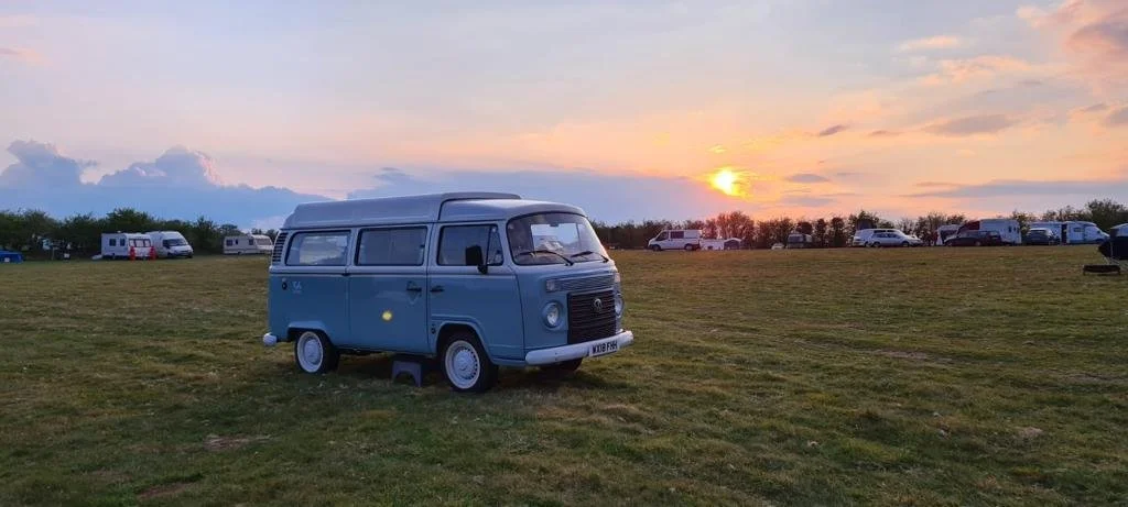 Sunset in Bluebell Campervan