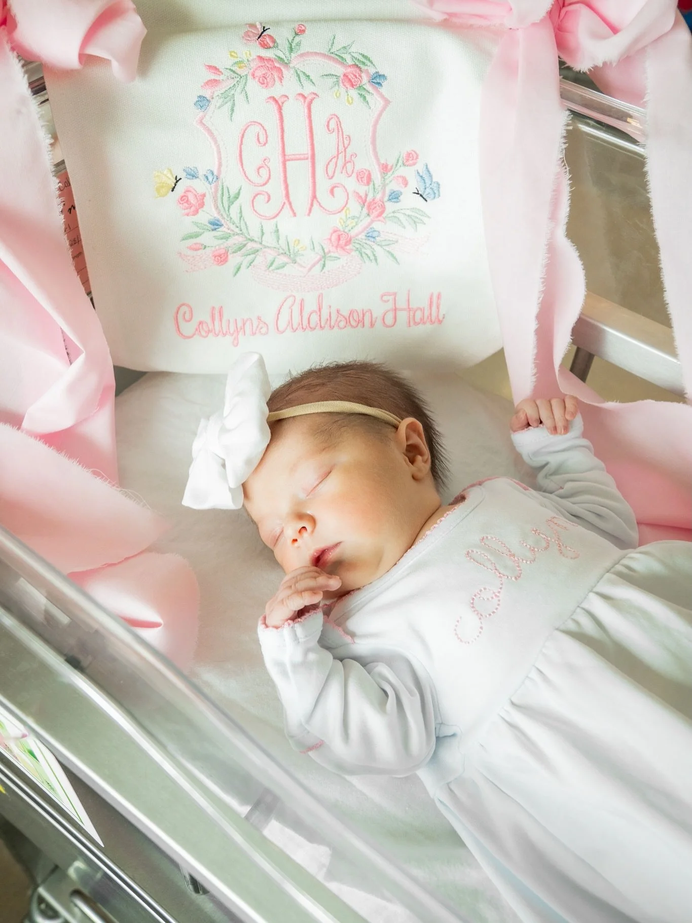 Sweet baby Collyns made her arrival 05.28.26. 🎀 She is stubborn &amp; absolutely beautiful &mdash; the most special person in the world is now carrying her own babygirl. I am so proud of you @morganghall_ 🤍