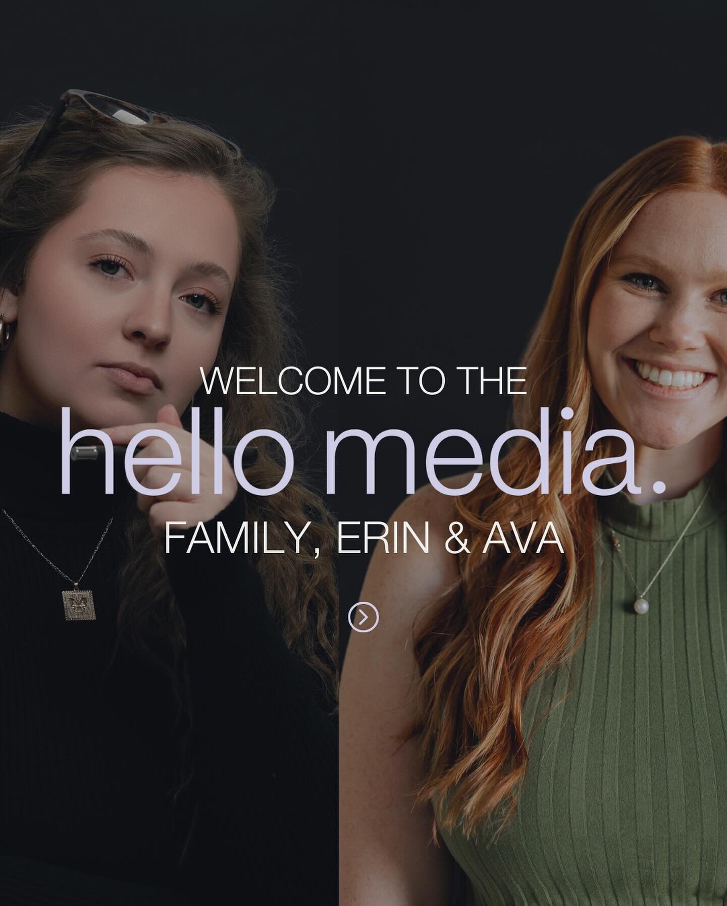 We need your help welcoming the newest family members at Hello Media. 🫶⁠
⁠
Ava and Erin have come to us from different backgrounds, different skill sets, and different parts of the states - and we couldn&rsquo;t be happier to have each of them on th