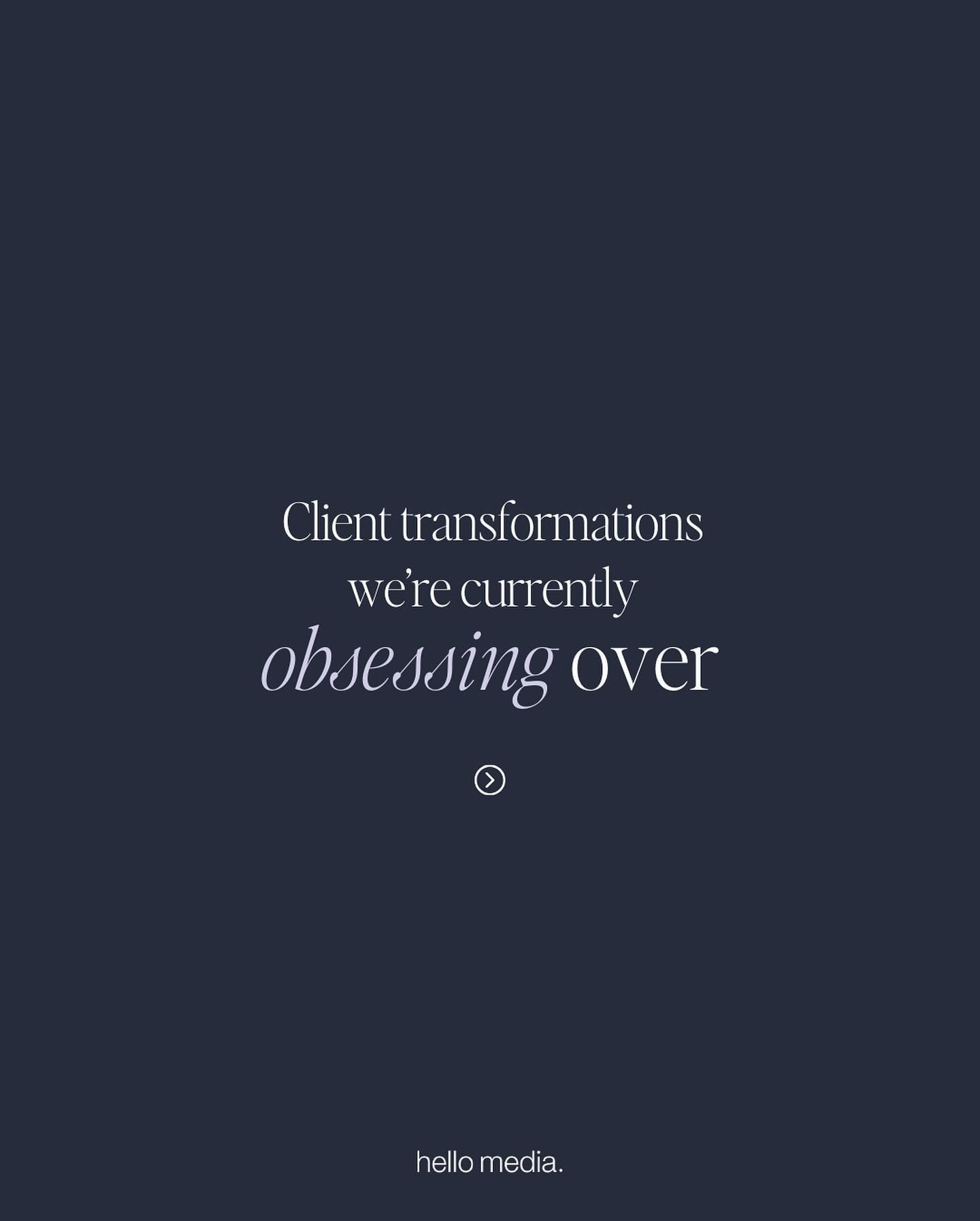 We should make this a monthly thing because we had the hardest time choosing what content to share. Because we're obsessed with ALL our clients! 🤭

Ready to be a client we obsess over? Let's connect. Head to our website to fill out our client applic