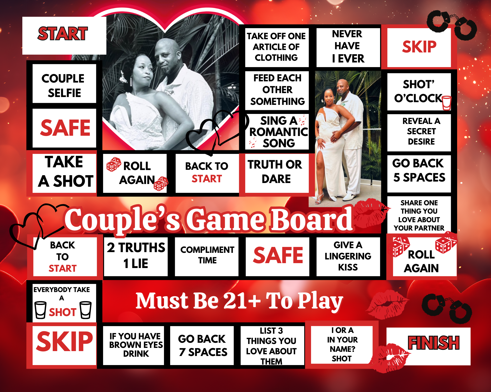 Love • Laugh • Play Game Board