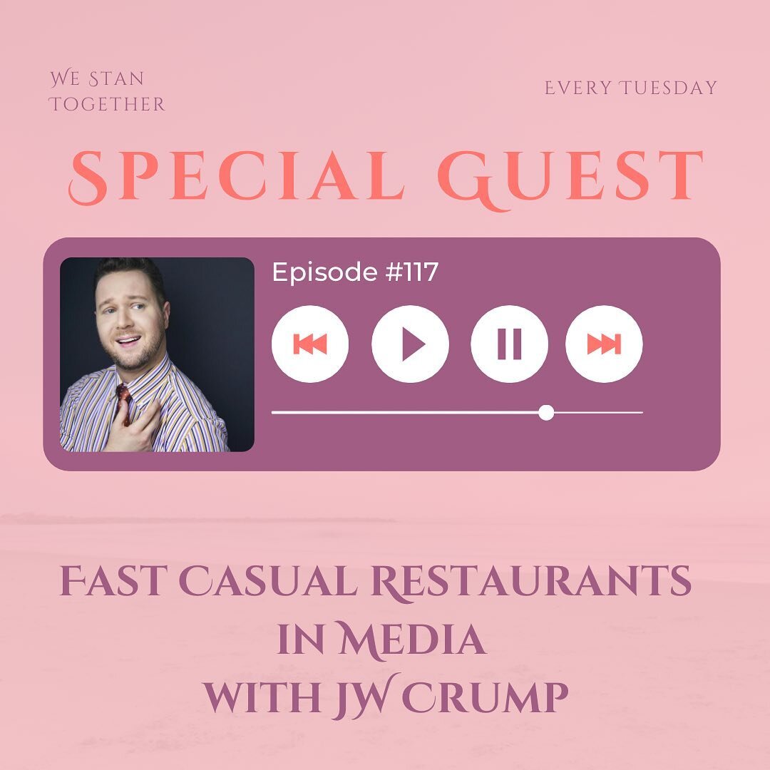 J.W. Crump (Pod Ledom, Fakerz Dozen) steps in as sub-pop culture professor with Caitlin and they discuss Fast Casual Restaurants in media from Breadstix to Central Perk to whatever the hell that fake brunch spot is on Sex And The City! J.W. thinks ev