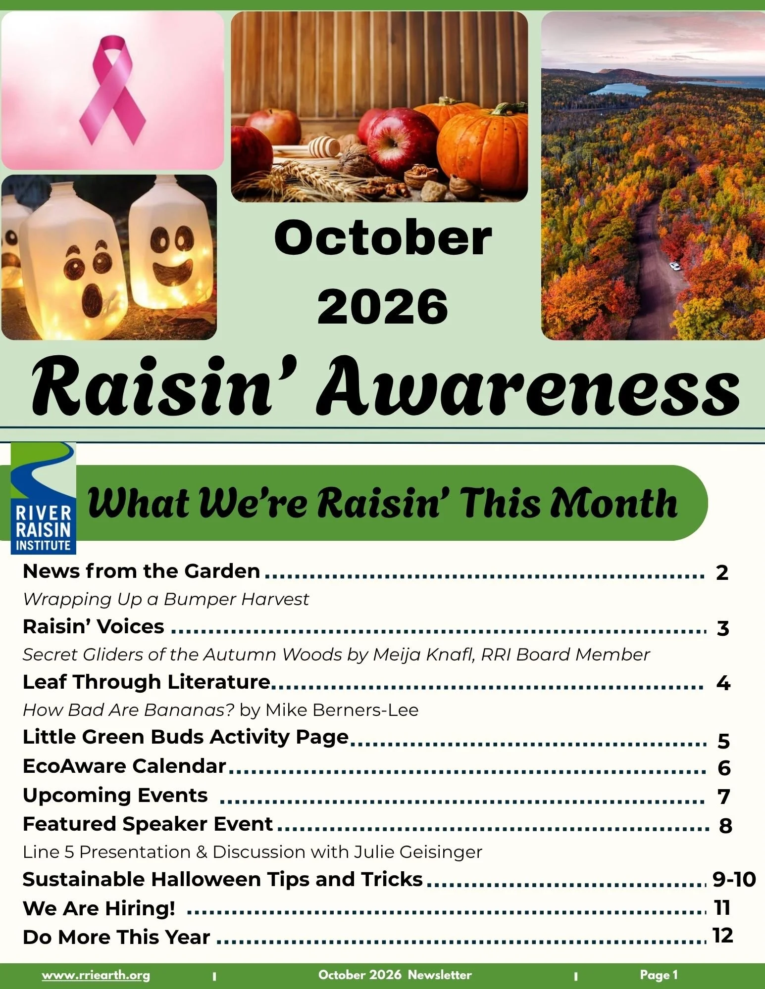 October 2026 Edition of Raisin' Awareness
