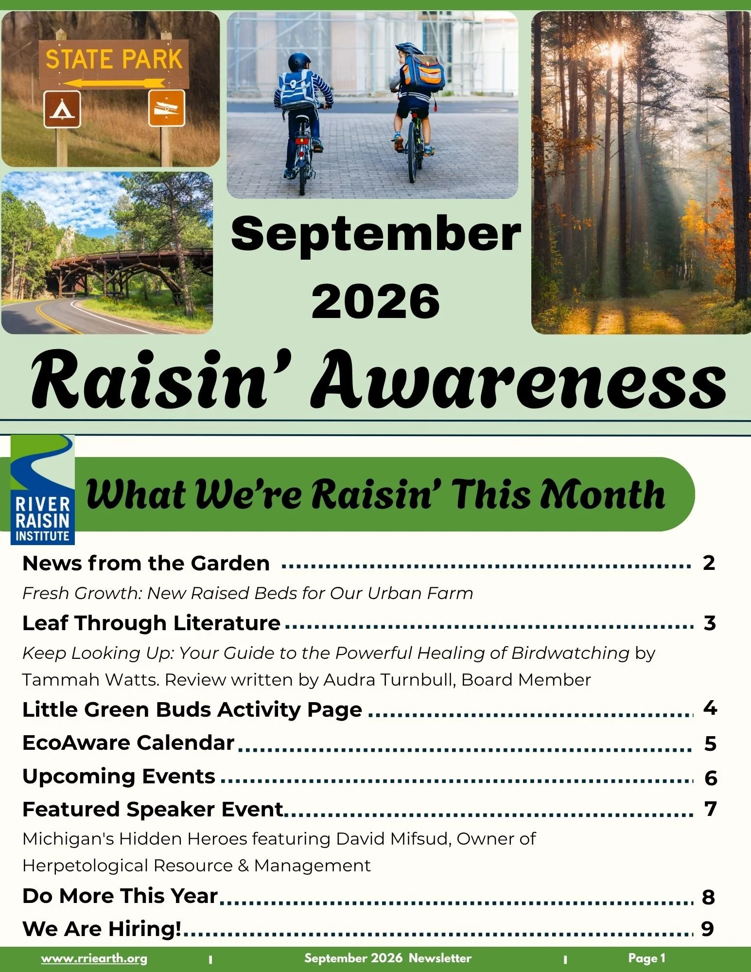 September Current Newsletter Cover