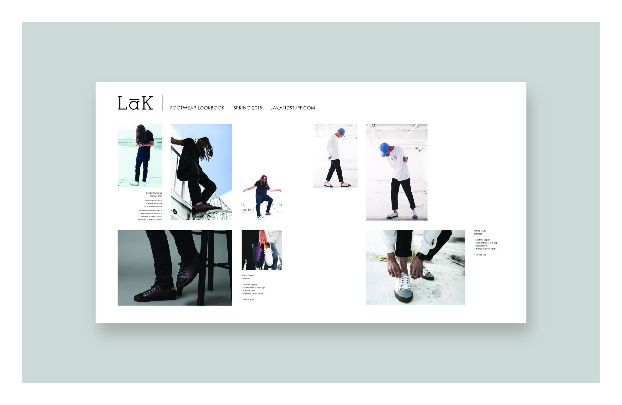 Marketing material for shoe and apparel company