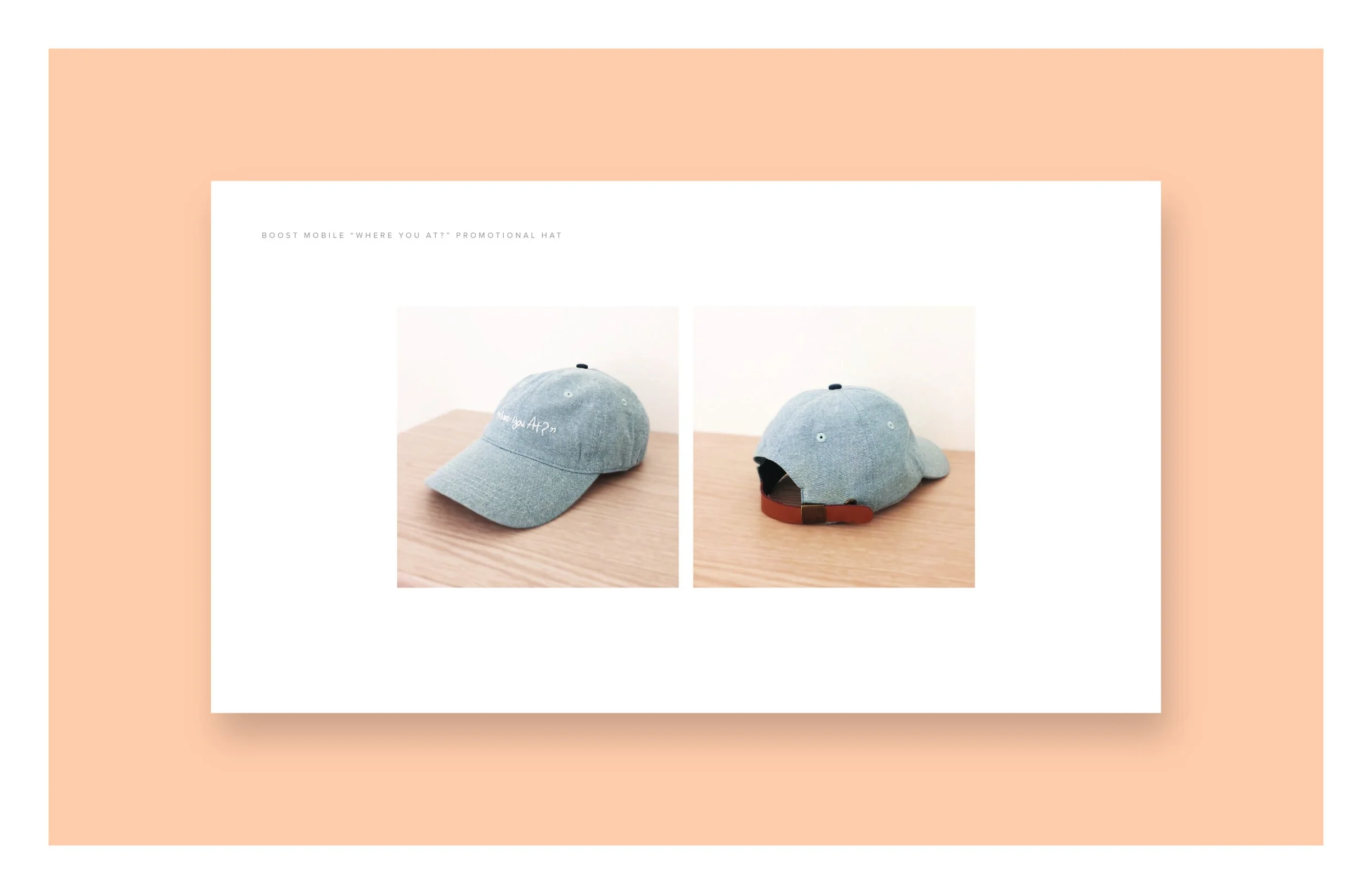 Dad hat for Boost Mobile swag package